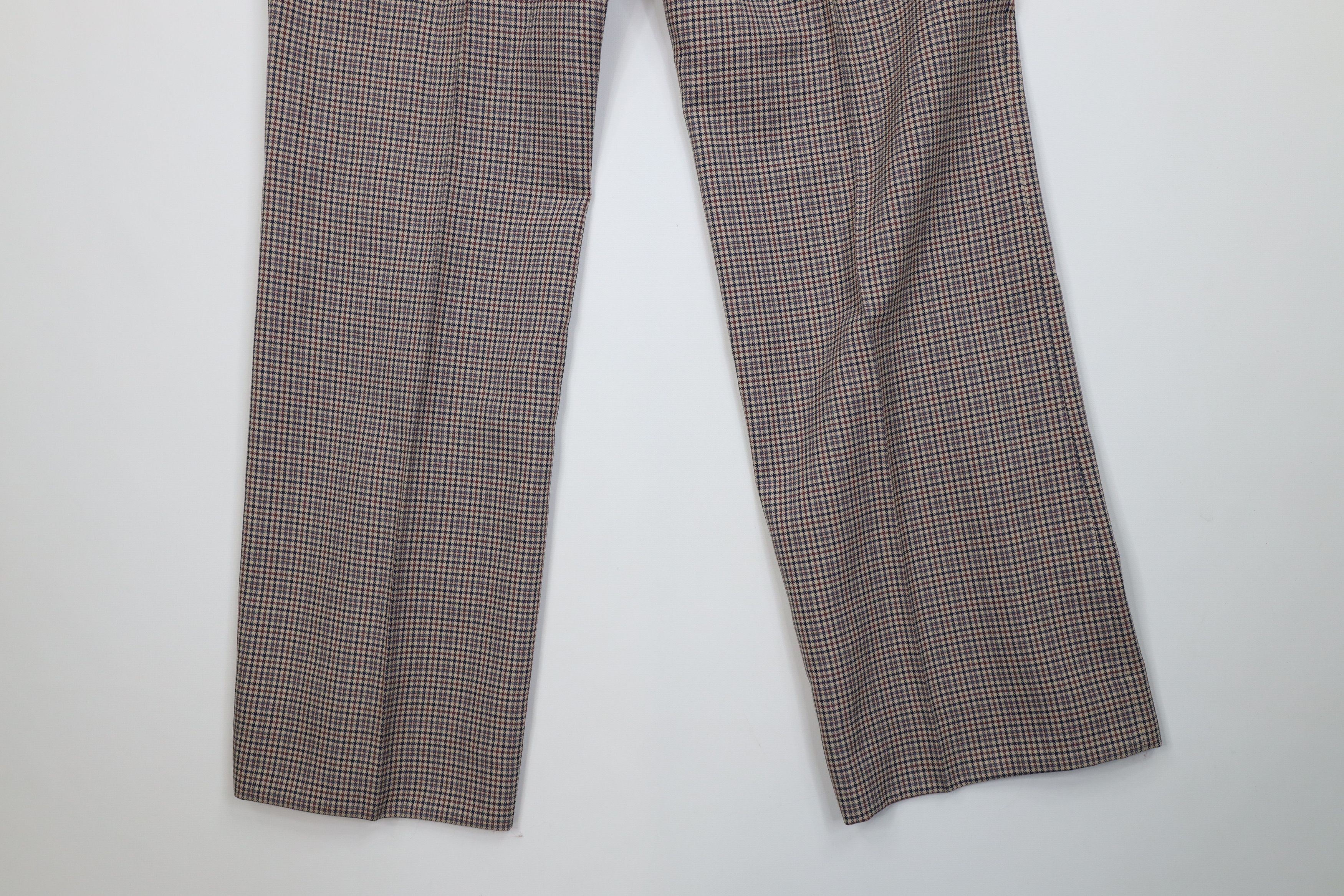 Vintage Vintage 70s Streetwear Plaid Knit Bell Bottoms Chino Pants Size US 34 / EU 50 - 12 Thumbnail