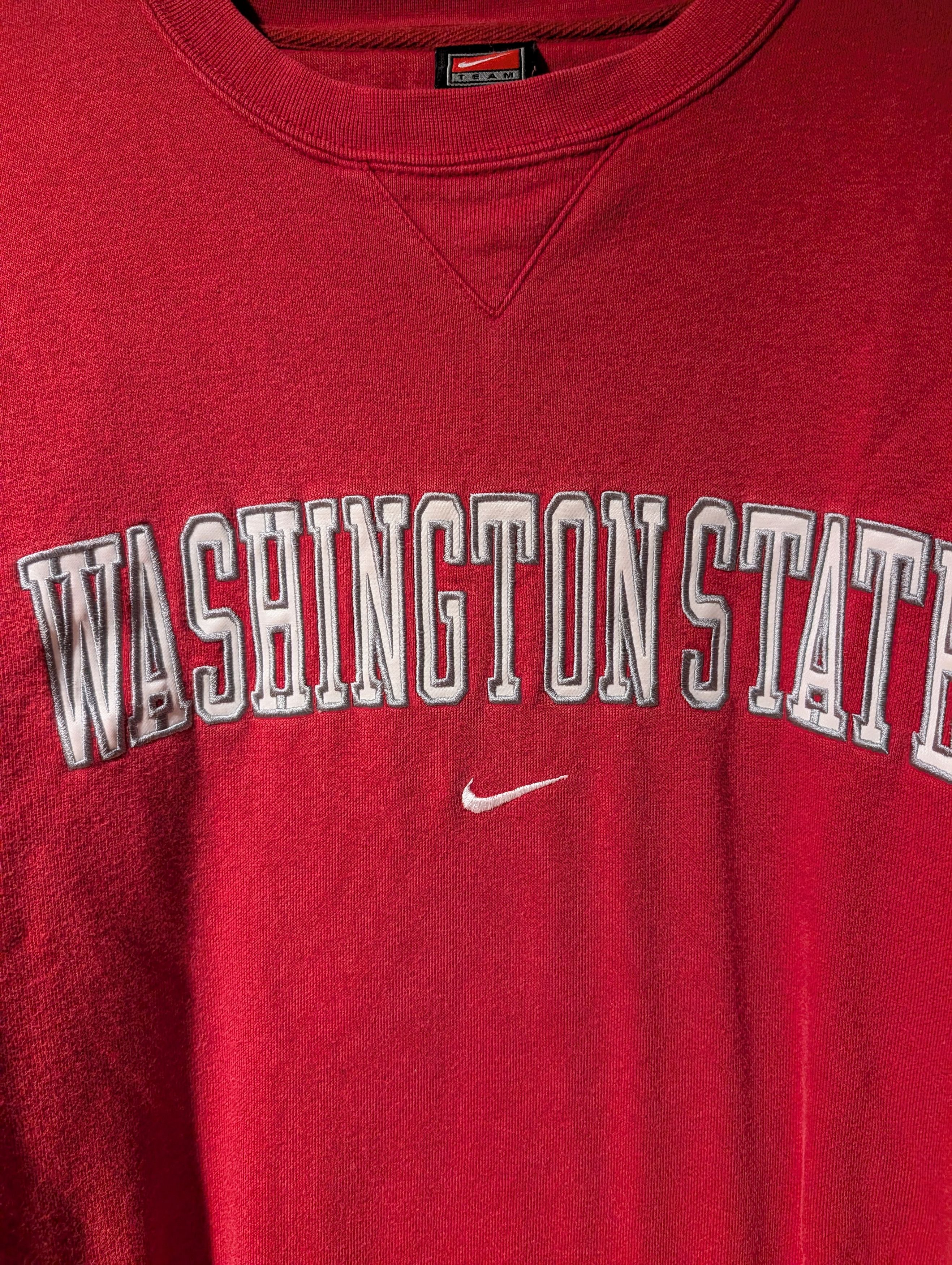 NCAA Vintage Y2K Washington State Nike Center Swoosh Sweatshirt Size US XL / EU 56 / 4 - 2 Thumbnail