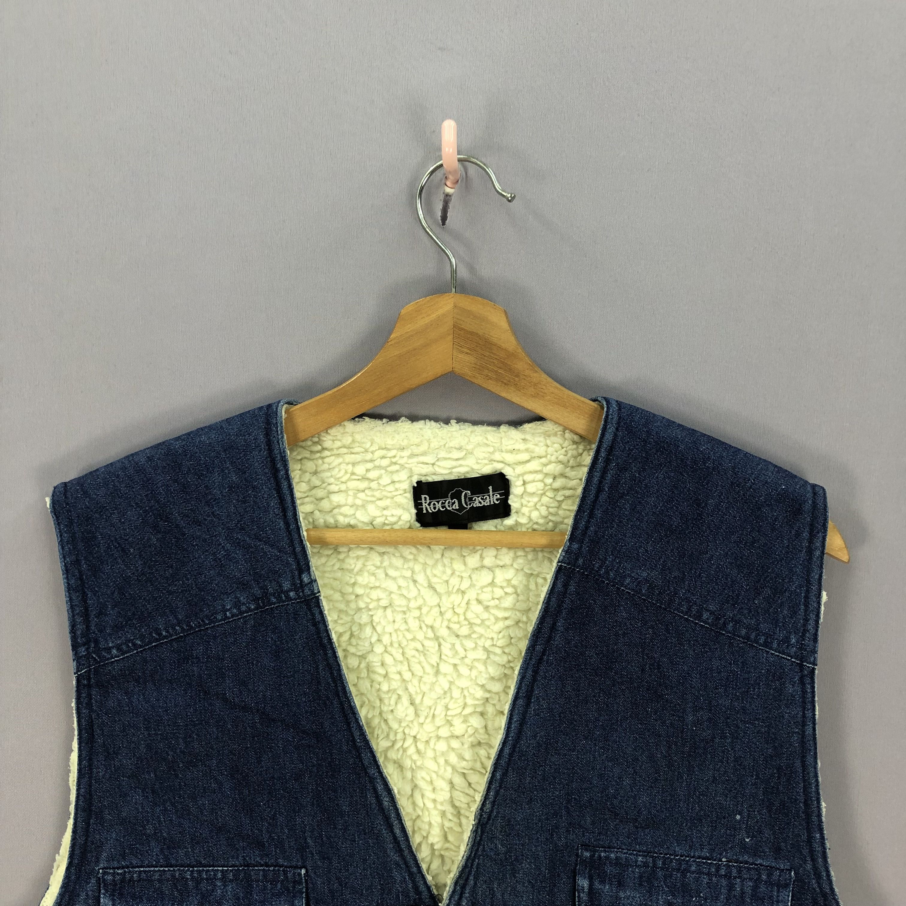 If Six Was Nine × Japanese Brand × Vintage Vintage Rocca Casale Denim Fleece Jacket ifsixwasnine Size US L / EU 52-54 / 3 - 3 Thumbnail