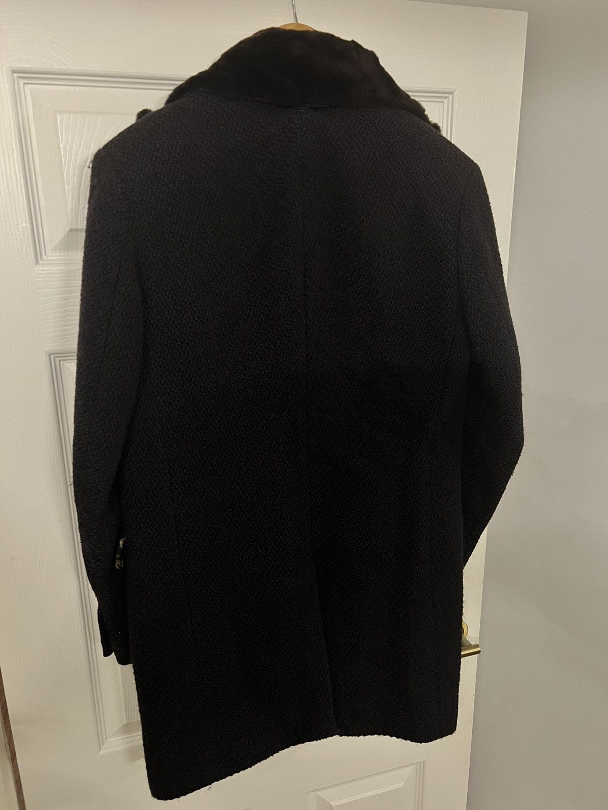 Paul Smith PAUL SMITH NAVY BLUE OVERCOAT WITH RABBIT FUR COLLAR SIZE M Size US M / EU 48-50 / 2 - 6 Thumbnail