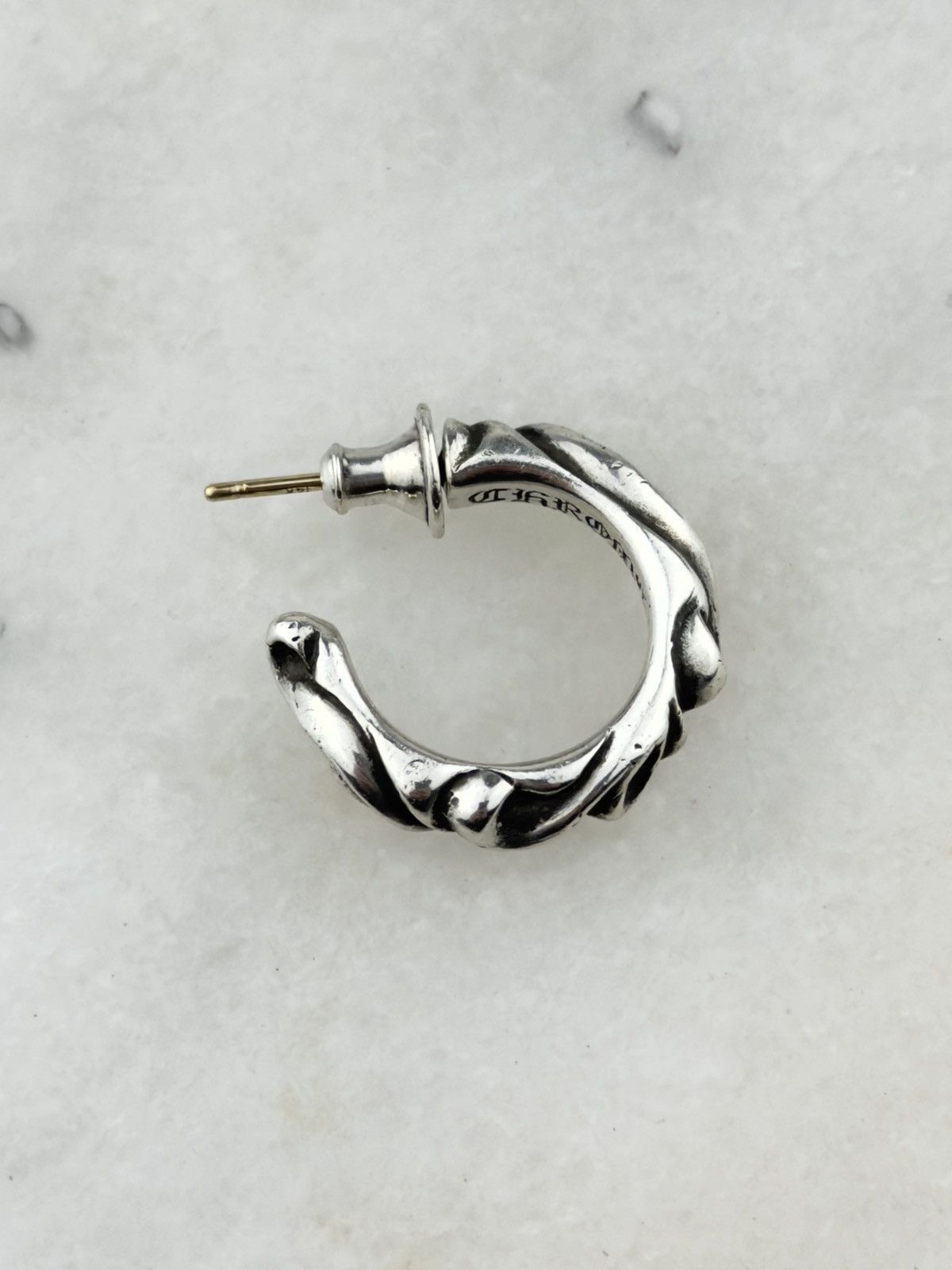 (。・ω・。)専用CHROME HEARTS HOOP SCROLL Chrome Hearts Scroll Hoop Earring - Hoop, Earrings - CHH28976