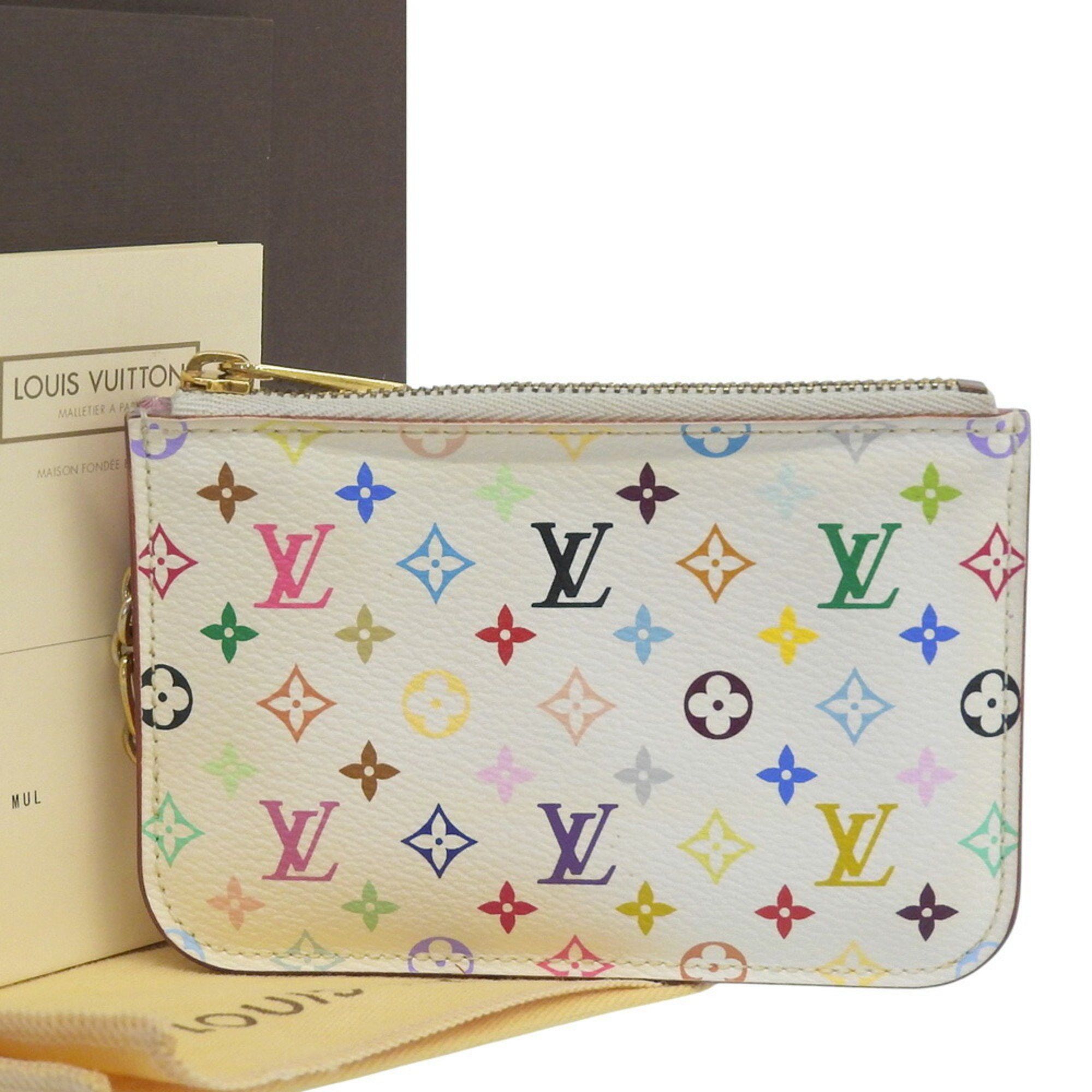 Louis Vuitton Louis Vuitton Monogram Multicolore Pochette Clé M93734 Coin Case, Brown Size ONE SIZE - 1 Thumbnail