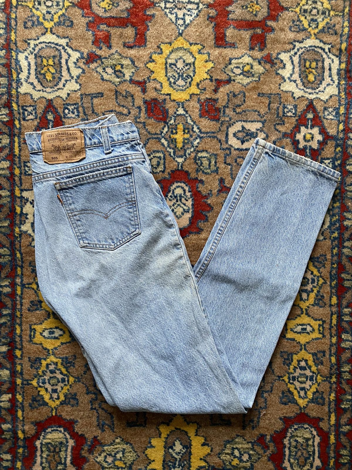 Levi's × Vintage Vintage Orange Tab Levi’s Acid wash denim jeans Size 32" / US 10 / IT 46 - 1 Thumbnail