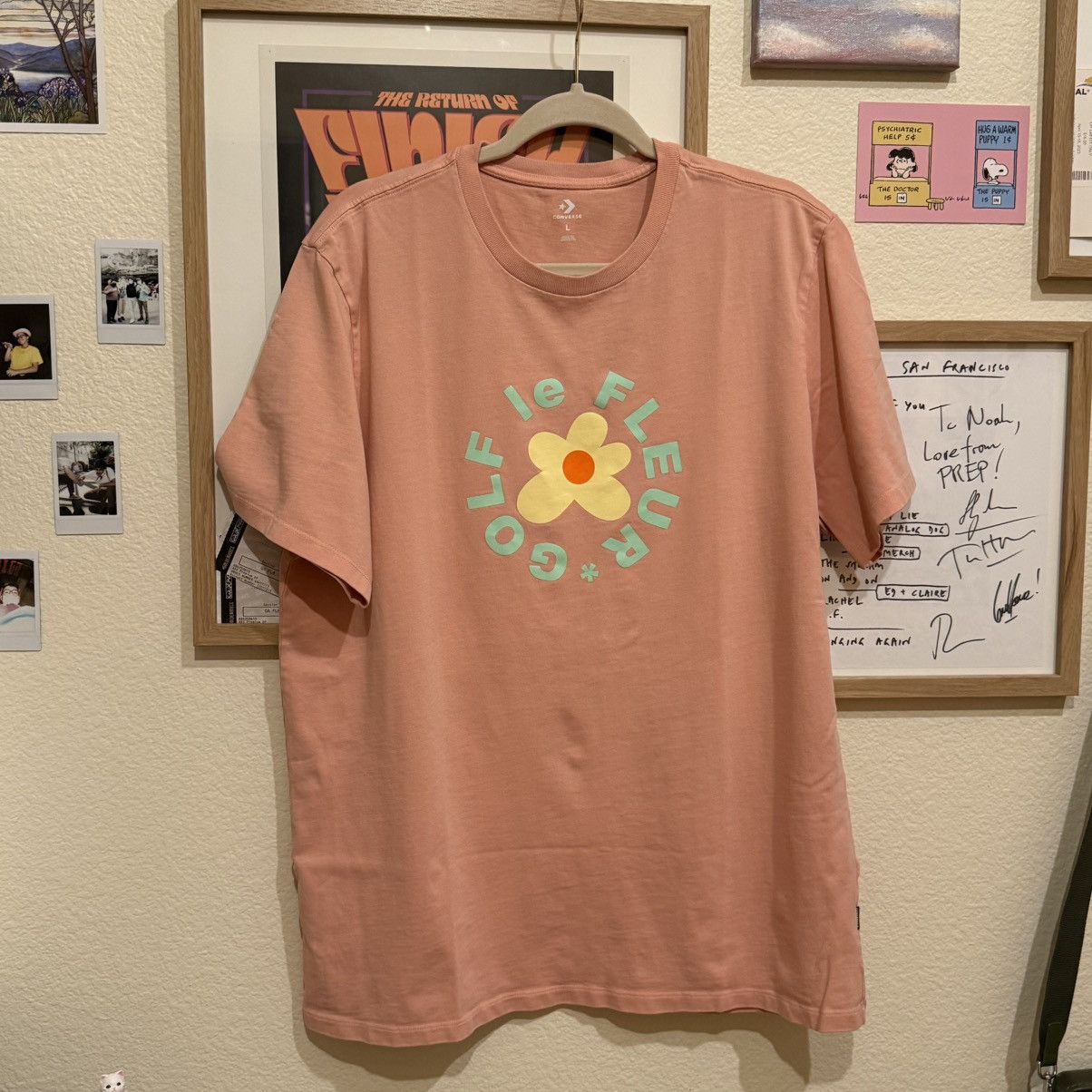 Golf Wang × Golf le Fleur × Tyler The Creator Golf le Fleur x Converse T-shirt in sherbet Size US L / EU 52-54 / 3 - 1 Thumbnail