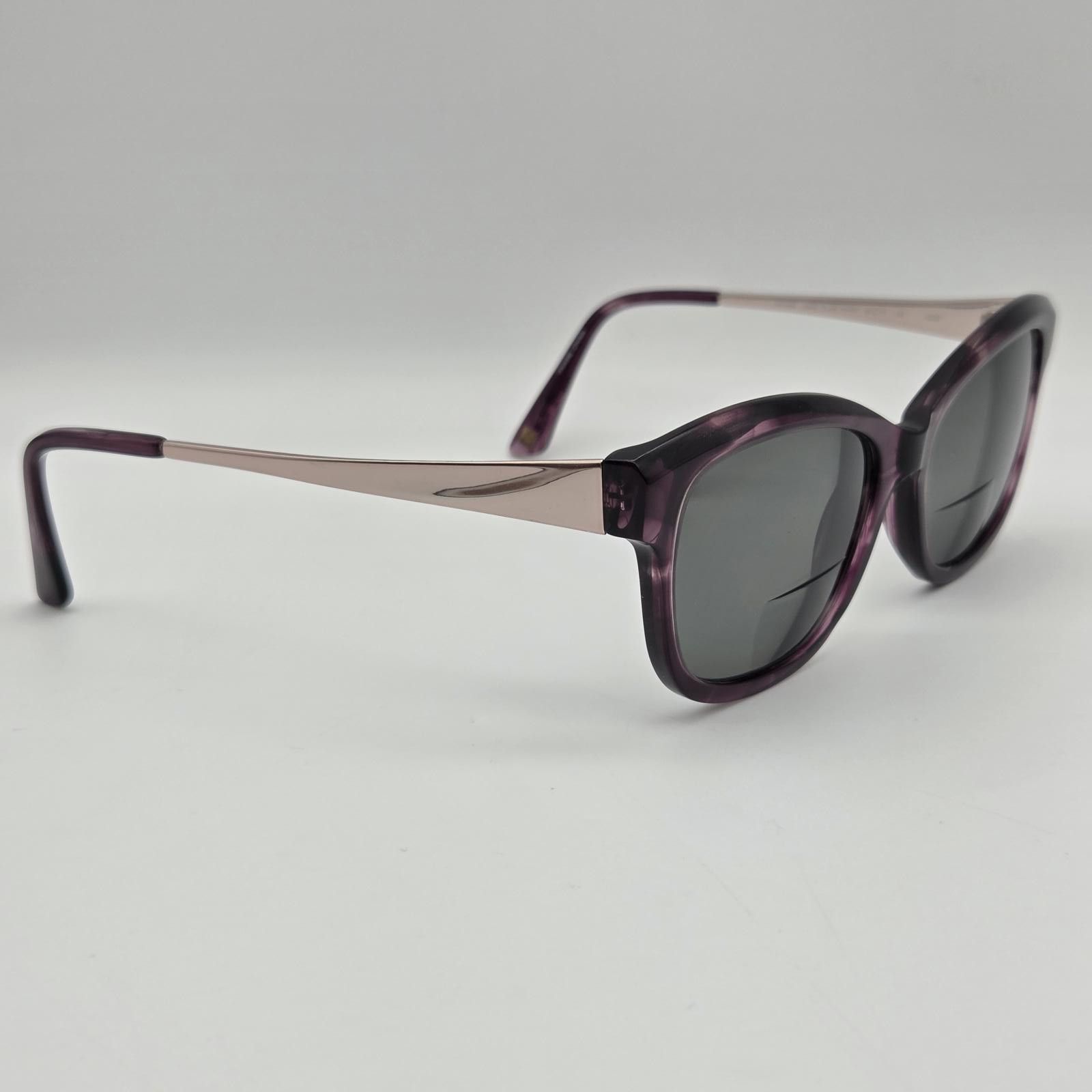 Designer Anne Klein AK7048 Sunglasses FRAMES ONLY 55-17-140 Plum Horn Size ONE SIZE - 10 Thumbnail