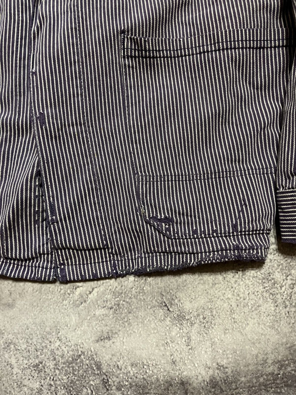 Vintage VINTAGE Marsum Hickory Stripe Chore Coat Work Jacket Size US M / EU 48-50 / 2 - 2 Thumbnail