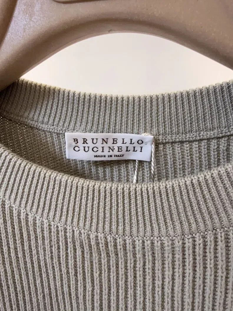 Brunello Cucinelli Brunello Cucinelli Cotton knit sweater Size M / US 6-8 / IT 42-44 - 6 Thumbnail