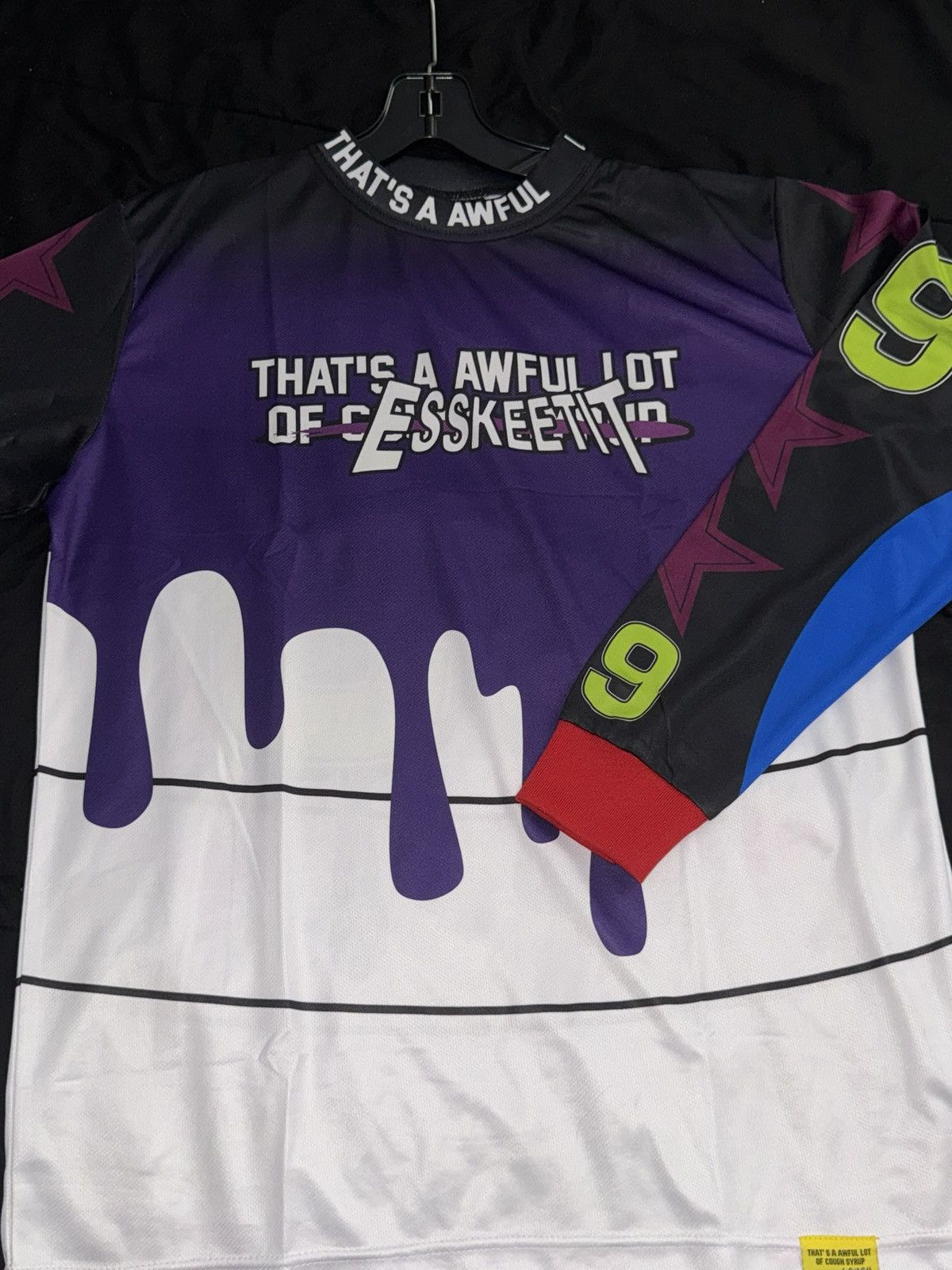 Awful Lot of Cough Syrup Graphic Long Sleeve Jersey- ALOCS -desto dubbs Size US XL / EU 56 / 4 - 1 Thumbnail
