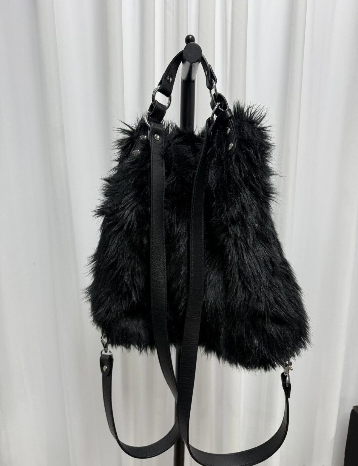 Junya Watanabe Junya Watanabe Fall/Winter 2023 Faux-Fur & Stud Backpack Size ONE SIZE - 3 Thumbnail
