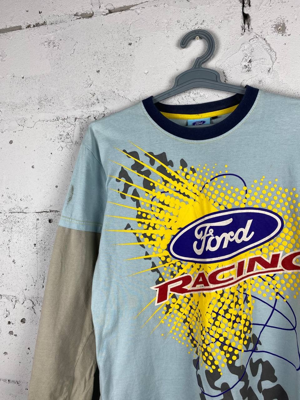 Ford × Vintage Vintage Ford Racing Streetwear Patch Longsleeve T Shirt Size US M / EU 48-50 / 2 - 4 Thumbnail