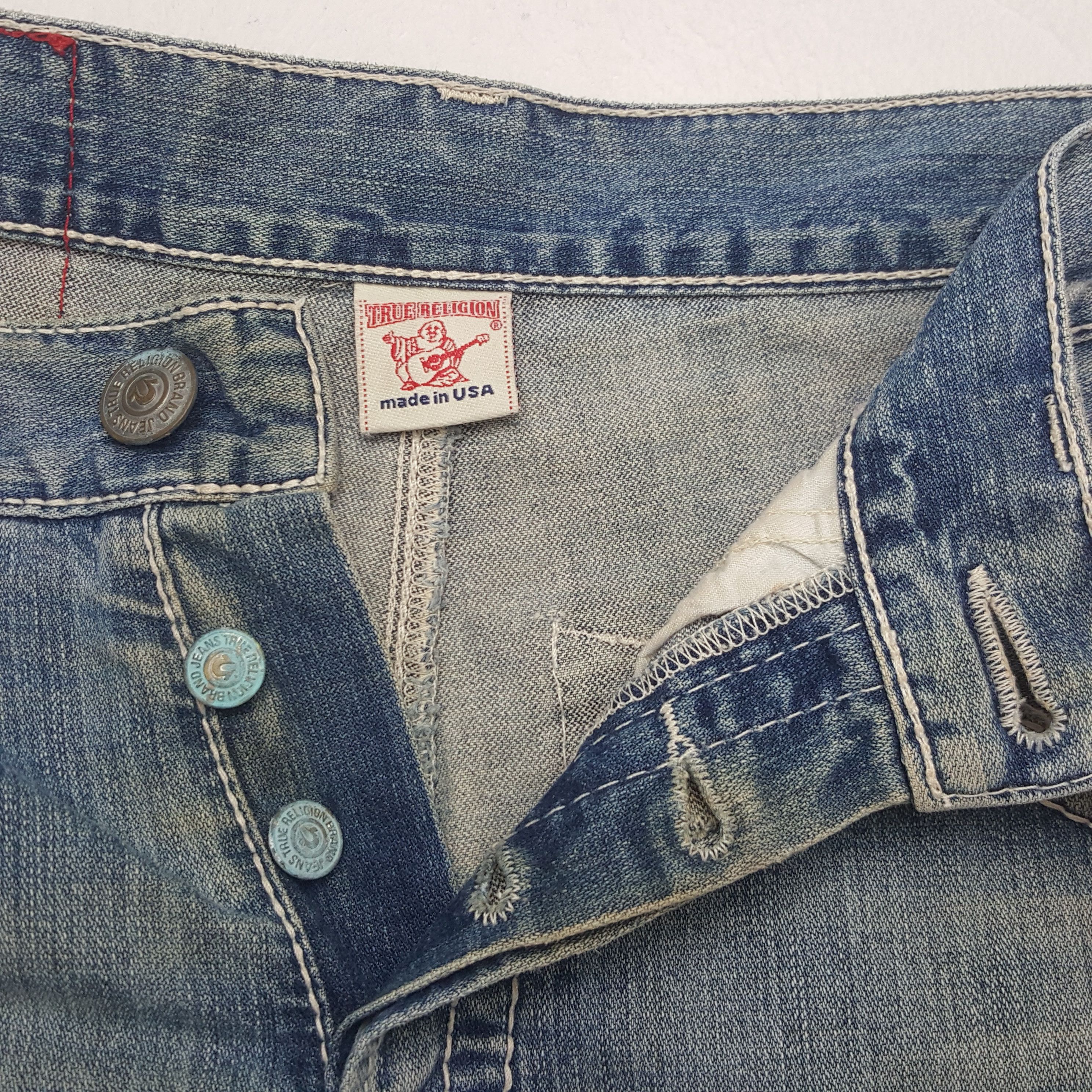 Vintage True Religion Rare Pocket American Distressed Jeans