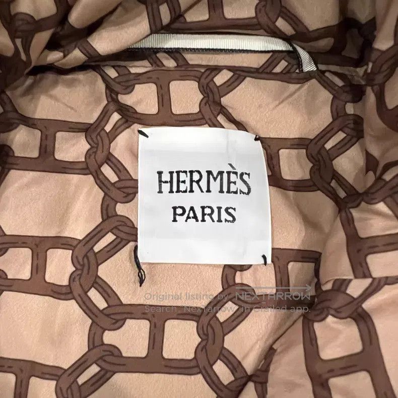Hermes Hermes Fully Printed Beige Hooded Down Jacket Size XS / US 0-2 / IT 36-38 - 5 Thumbnail