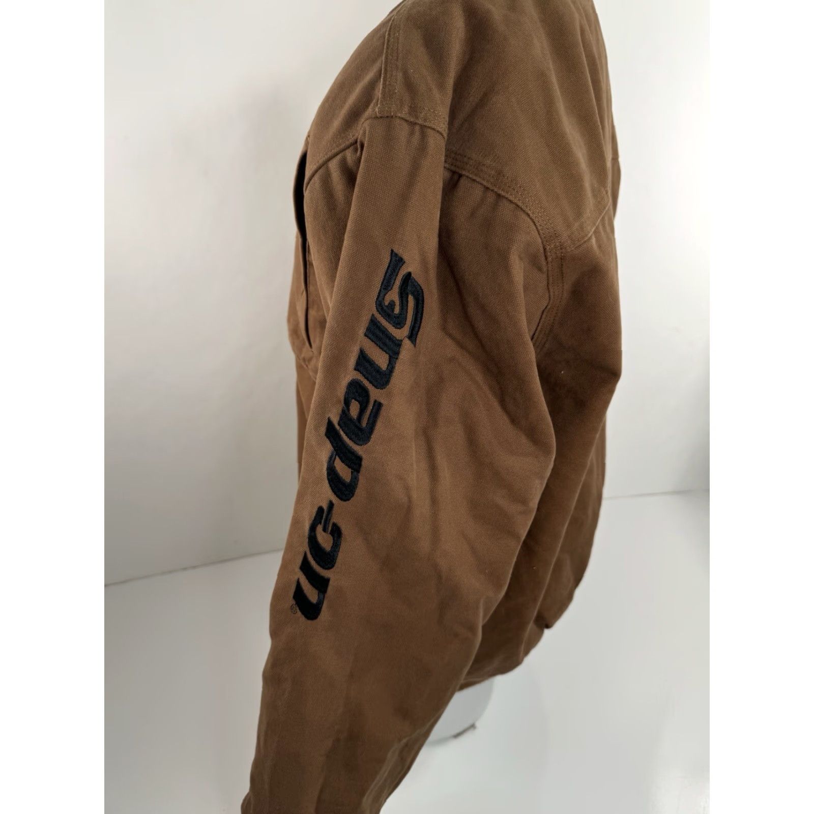 Vintage SNAP ON - Limited Edition Zip Canvas Embroidered L Work Jacket Mens Brown 90s Tools Patch Embroidered Zip Jacket Size US L / EU 52-54 / 3 - 3 Thumbnail