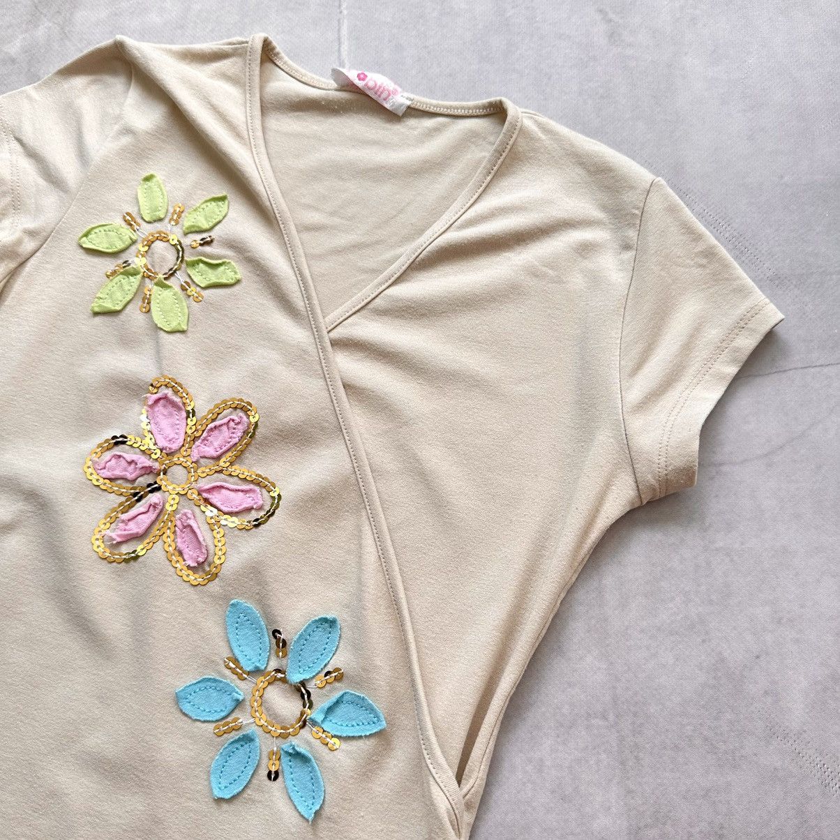 Hysteric Glamour Japan Cute Floral Hysteric Glamour Style Wrap T-Shirt Top Size M / US 6-8 / IT 42-44 - 9 Thumbnail