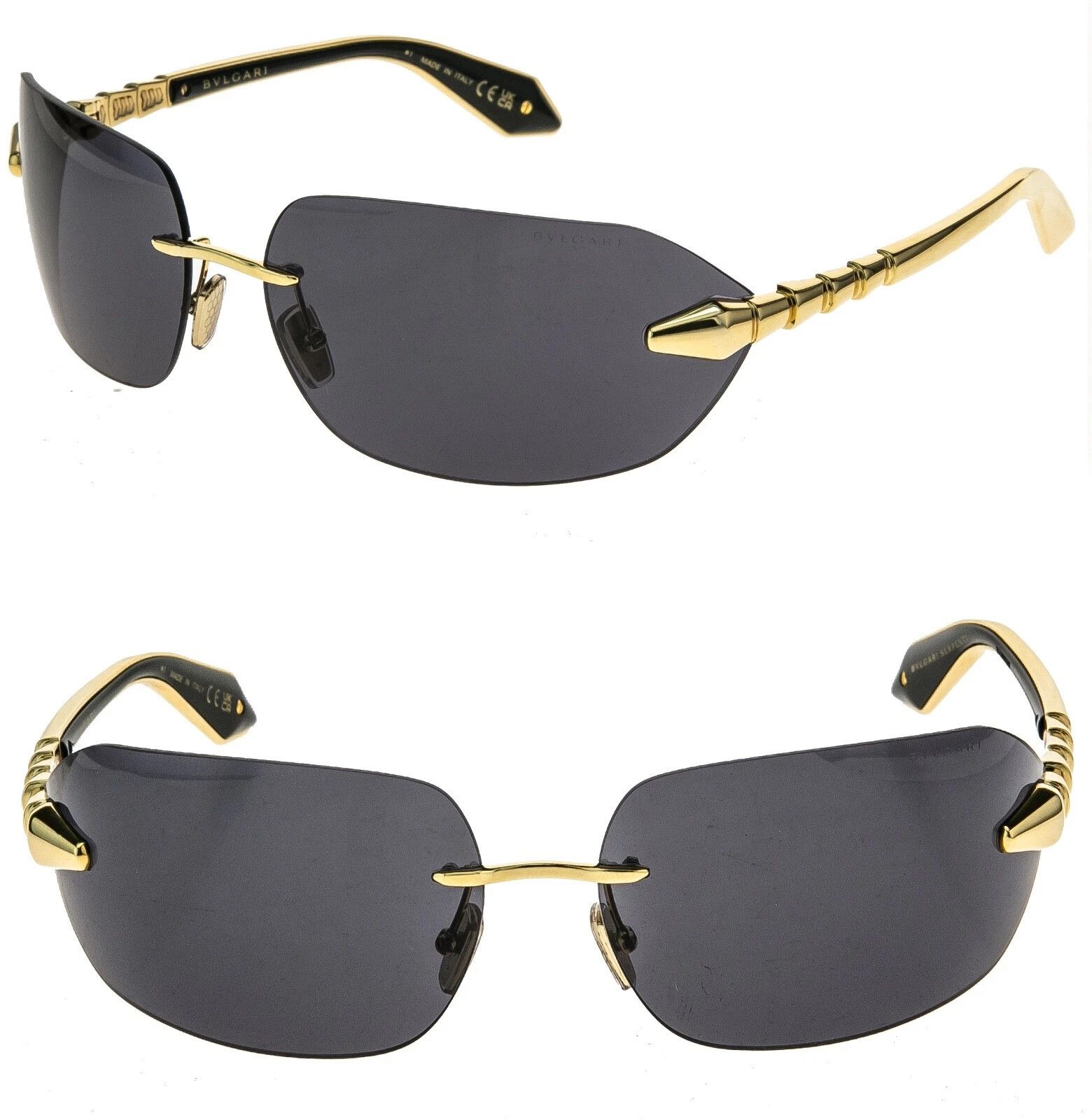 Bvlgari BVLGARI 40025 Serpenti Viper BV40025U Black Sunglasses 32A Size ONE SIZE - 1 Thumbnail
