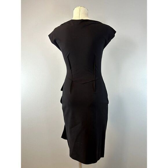 Chiara Boni Chiara Boni La Petite Robe Cap Sleeve Dress in Black Size 42 Size M / US 6-8 / IT 42-44 - 3 Thumbnail