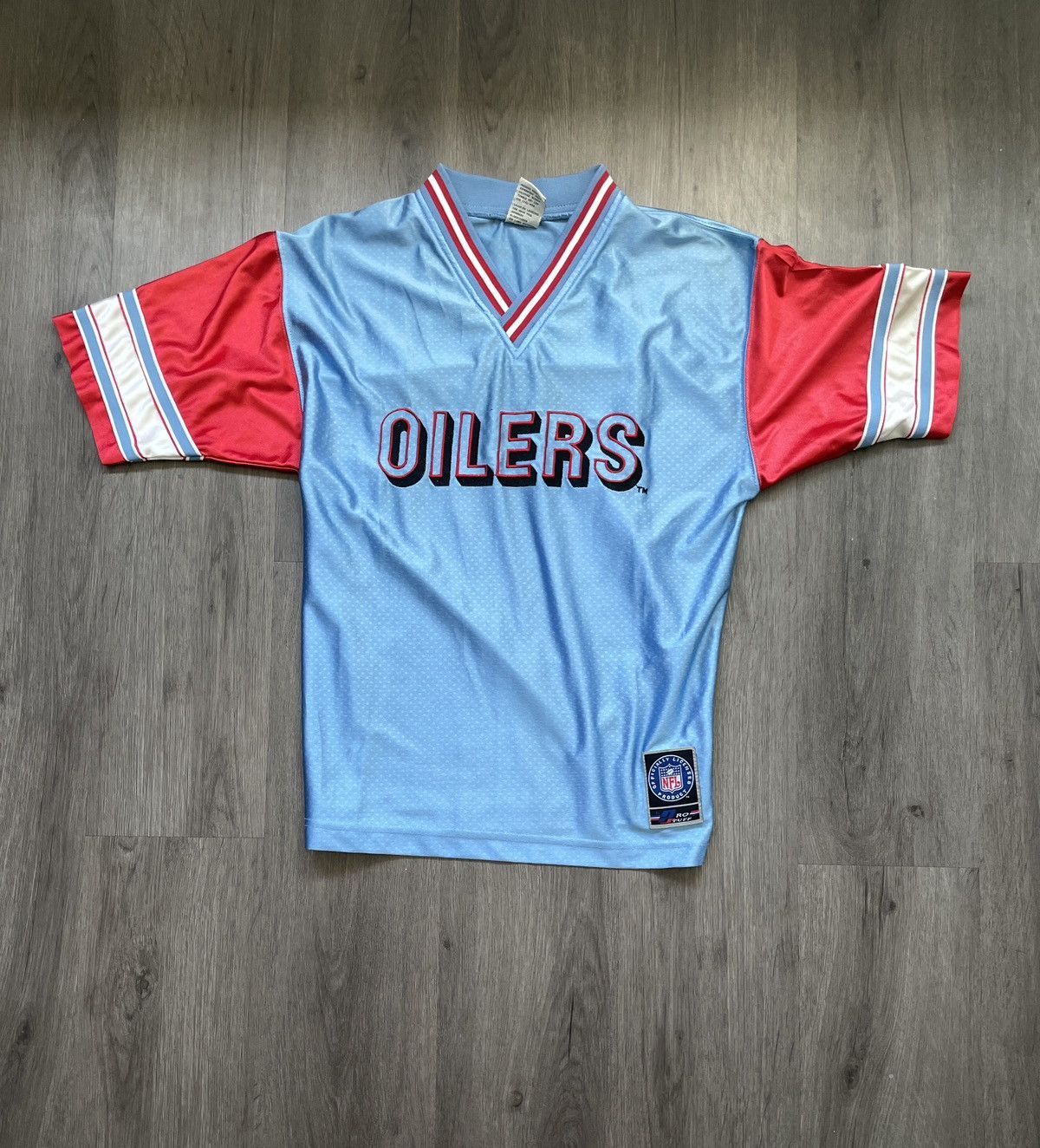 NFL Vintage Houston Oilers “Team Logo” Jersey (Sz. L) Size US L / EU 52-54 / 3 - 1 Thumbnail