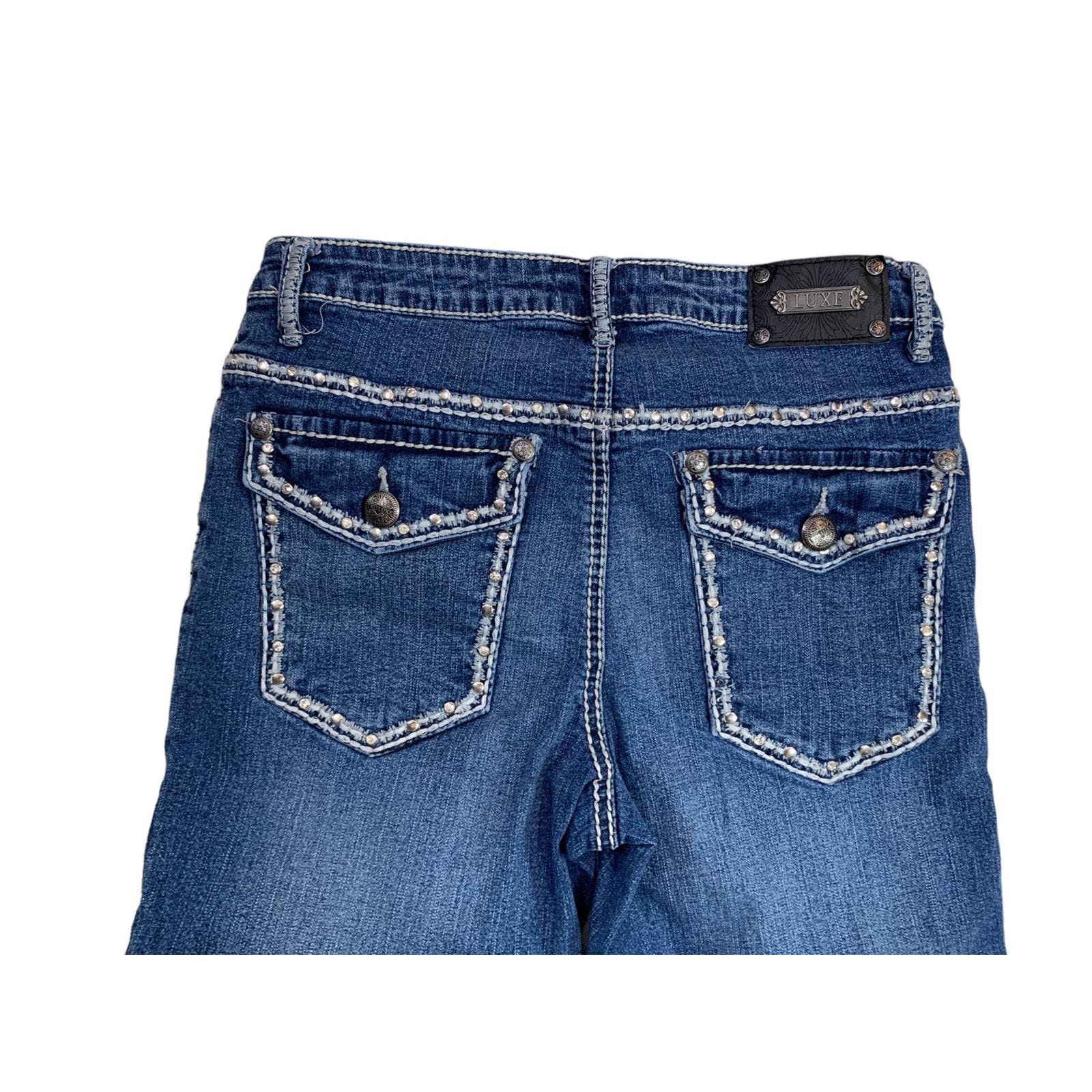 Luxe Luxe Nation Women 28/6 Jeans Midrise Thick Threading Size 28" / US 6 / IT 42 - 1 Thumbnail