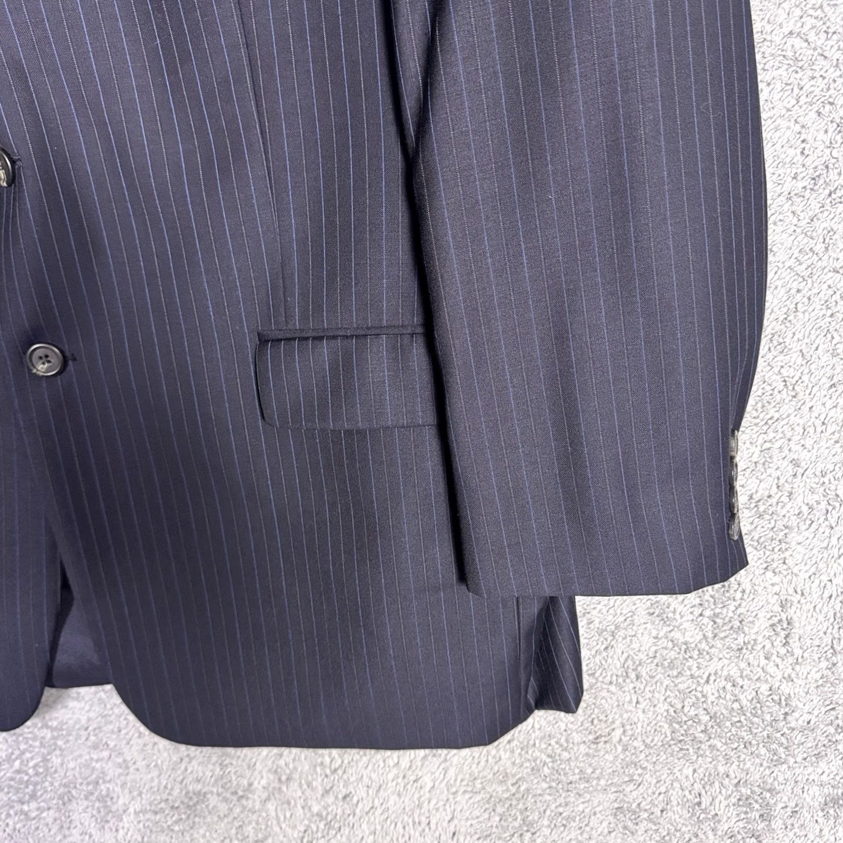 Ralph Lauren Ralph Lauren Mens Pinstripe Suit 46R 38x29 Set - Business Formal - 2 Piece Size 46R - 4 Thumbnail