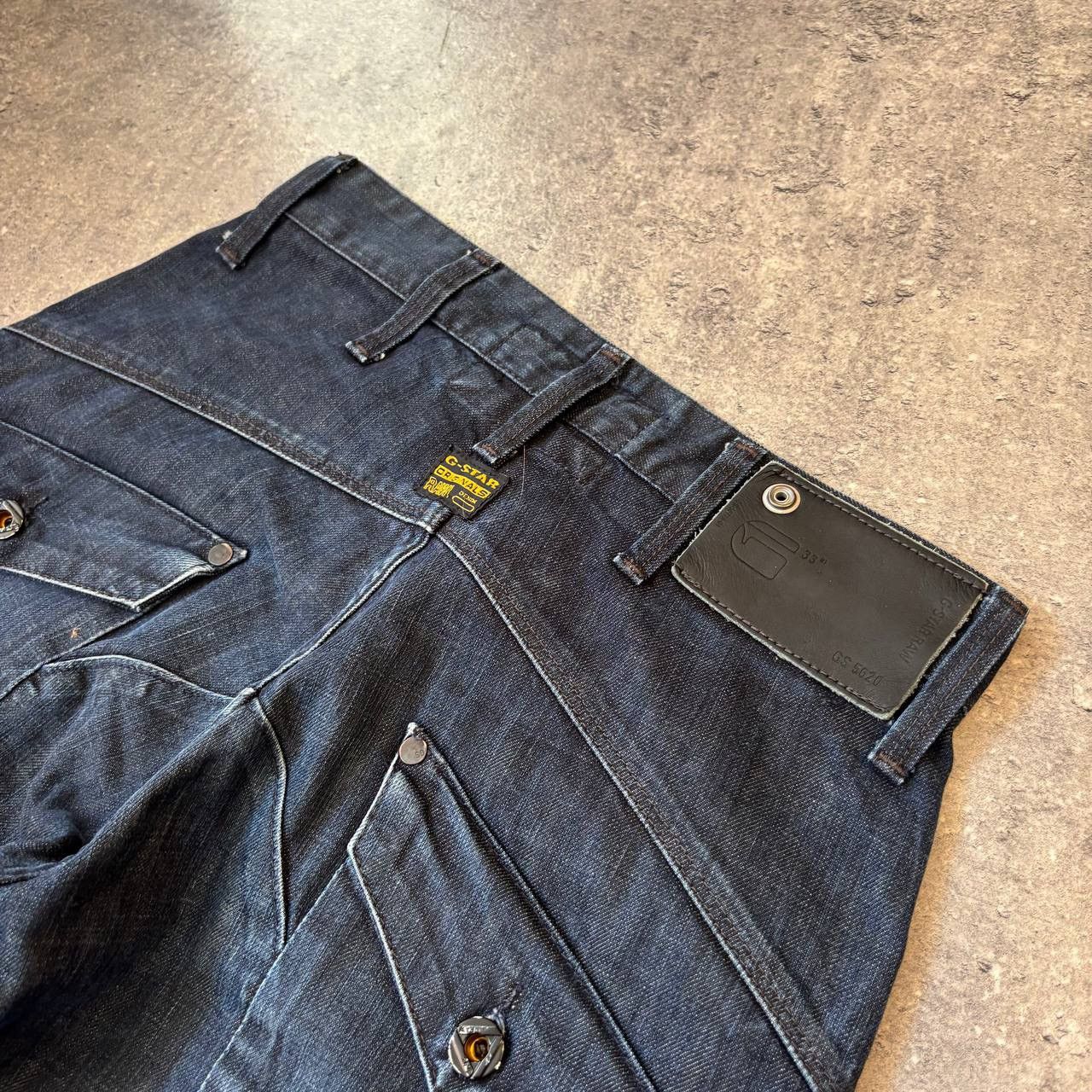 G-Star × Vintage Y2k G-Star Raw Denim Biker Cargo Pants Size US 29 - 3 Thumbnail