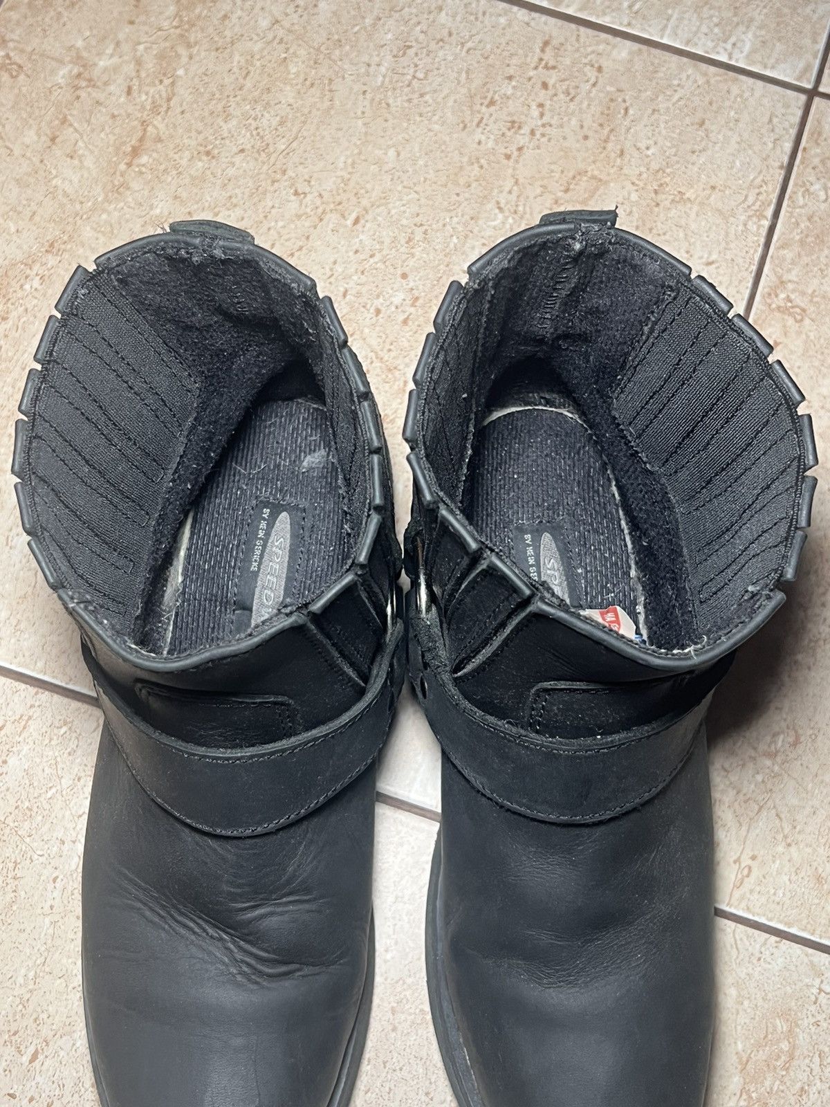 Leather Vintage leather boots speedware Hein Gericke moto Size US 6 / EU 39 - 17 Thumbnail