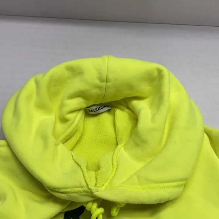 Other Balenciaga Bright Yellow Logo Hoodie for Women 0079-2507 Size M / US 6-8 / IT 42-44 - 3 Thumbnail