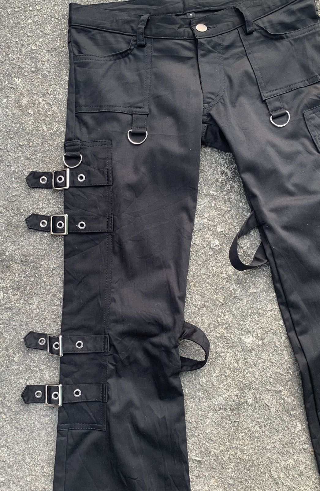 If Six Was Nine Bondage Gothic Punk Unisex Unbrand Flare Pant Made In Japan Size US 28 / EU 44 - 12 Thumbnail