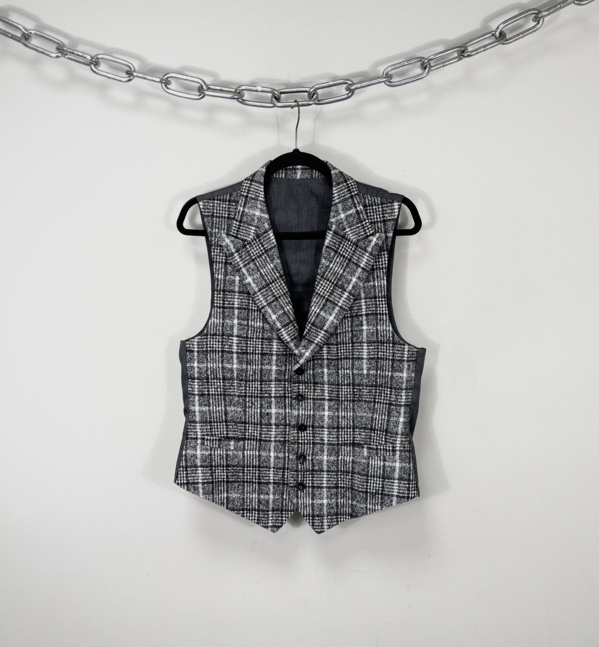 Suitsupply Suitsupply Veneto NEW Men’s Grey Check Alpaca Waistcoat Vest Size 38R - 1 Thumbnail