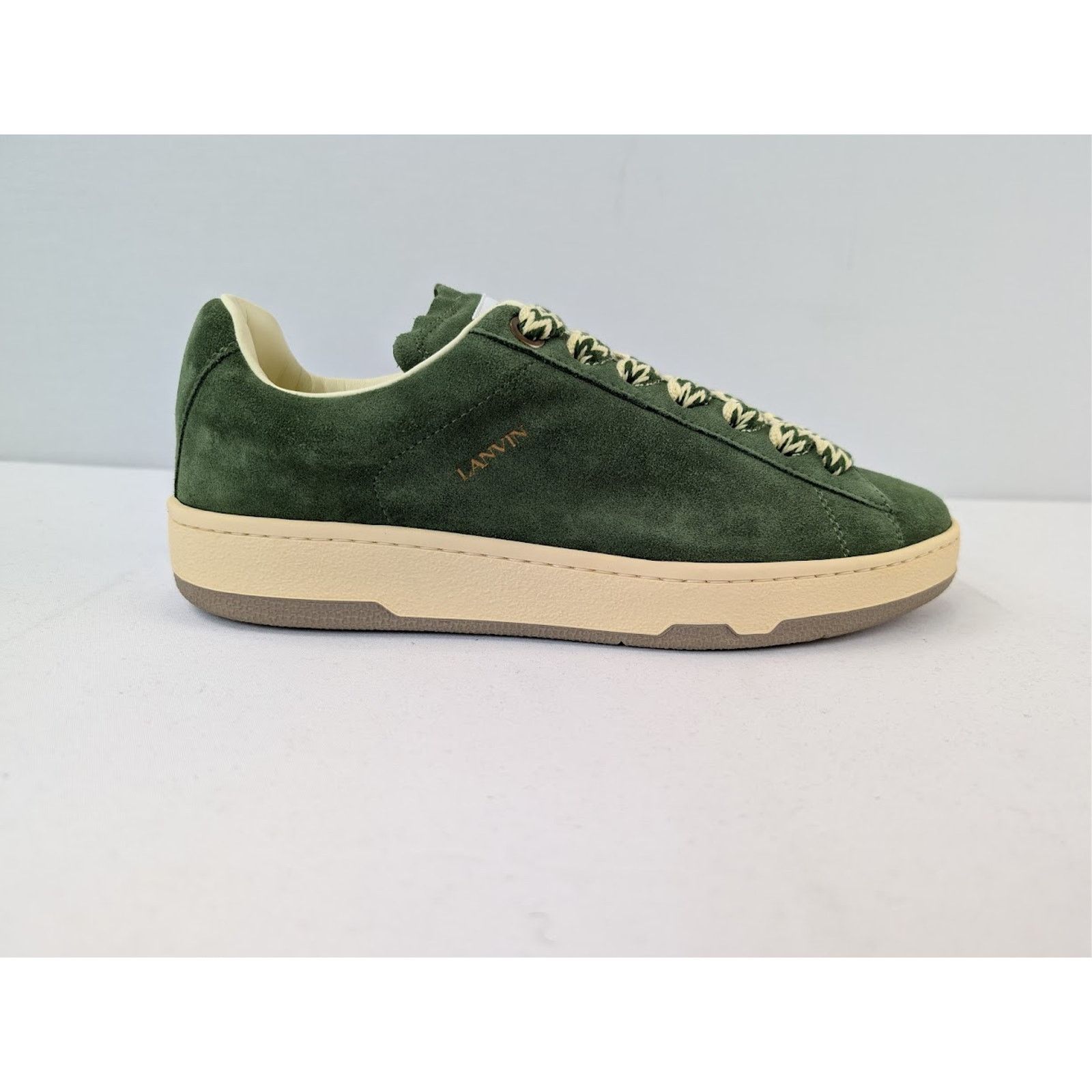 Lanvin o1rshd1 Curb Lite Low-Top Sneakers in Dark Green Size US 11 / EU 44 - 4 Thumbnail