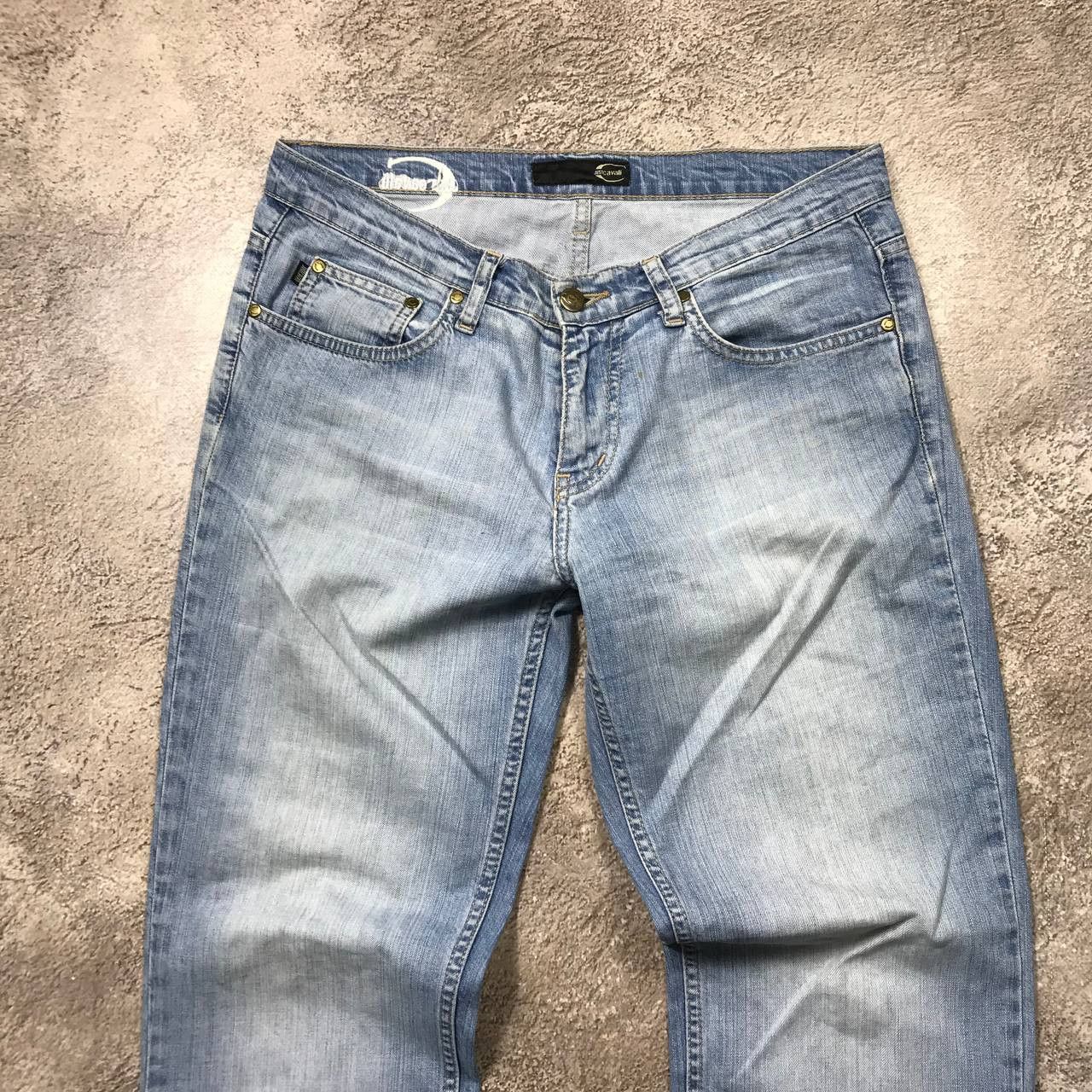 Vintage Vintage 90s Just Cavalli Distressed Baggy Jeans Grunge 31 Size US 31 - 2 Thumbnail