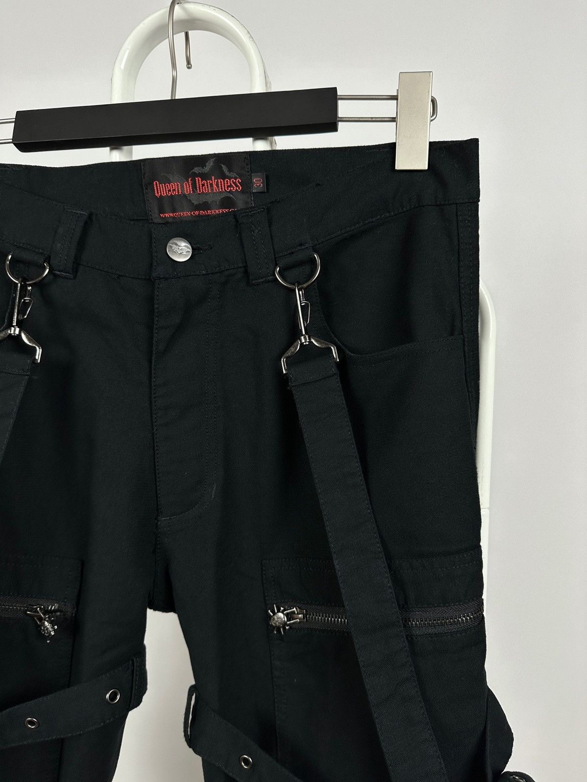 Queen Of Darkness Avant Garde Punk Goth Bondage Cargo Pants