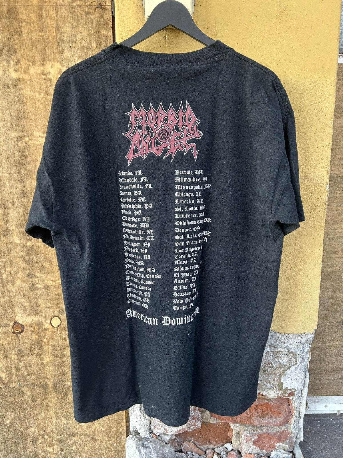 Band Tees Morbid Angel 1995 ’Domination’ American Tour T-shirt XL Size US XL / EU 56 / 4 - 2 Thumbnail