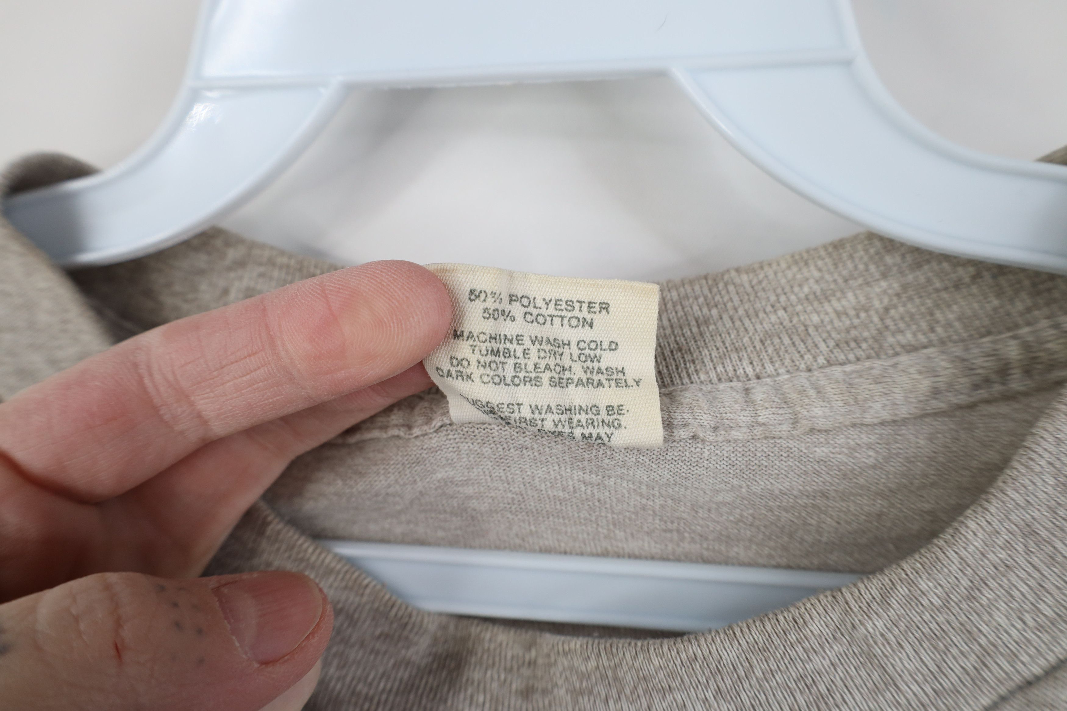 Adidas Vintage 70s 80s Adidas Spell Out Trefoil T-Shirt Gray USA Size US L / EU 52-54 / 3 - 10 Thumbnail
