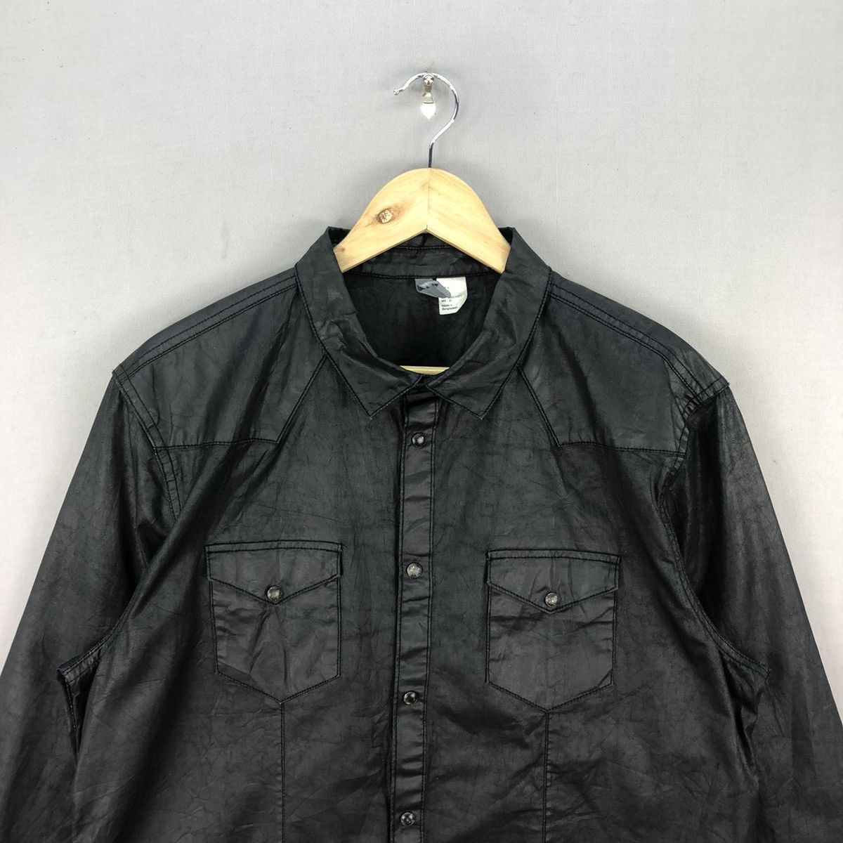 Divided Divided Button Up Wax Denim Shirts Size US L / EU 52-54 / 3 - 4 Thumbnail