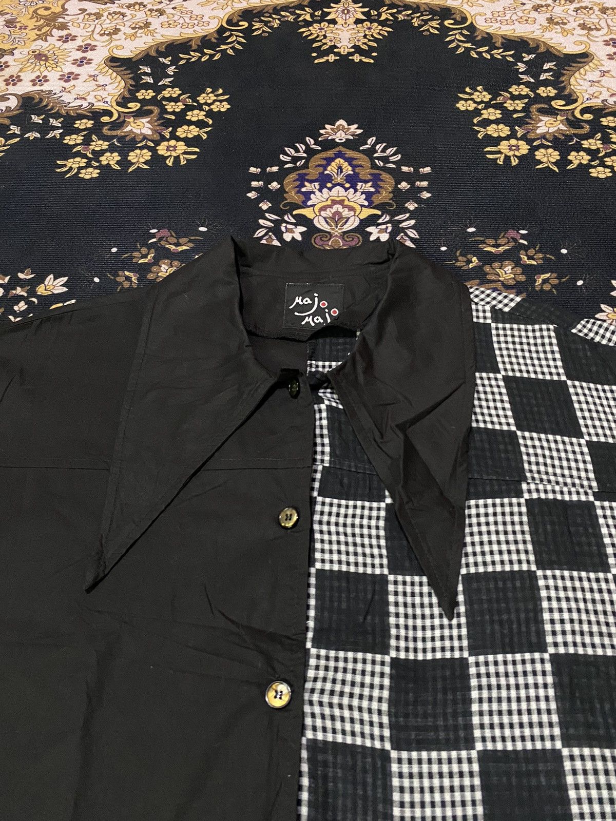 If Six Was Nine × Japanese Brand 🚨LAST🚨Y2K Rare Majo Majo Gothic Style 2 Layered Shirt Size L / US 10 / IT 46 - 5 Thumbnail