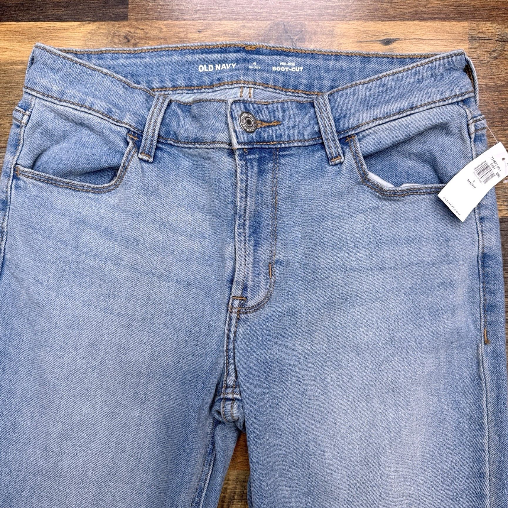 Old Navy Old Navy Jeans Bootcut Womens 4 Short Denim Cotton Blend Stretch 5-Pocket City Rise High Blue Size 27" / US 4 / IT 40 - 3 Thumbnail