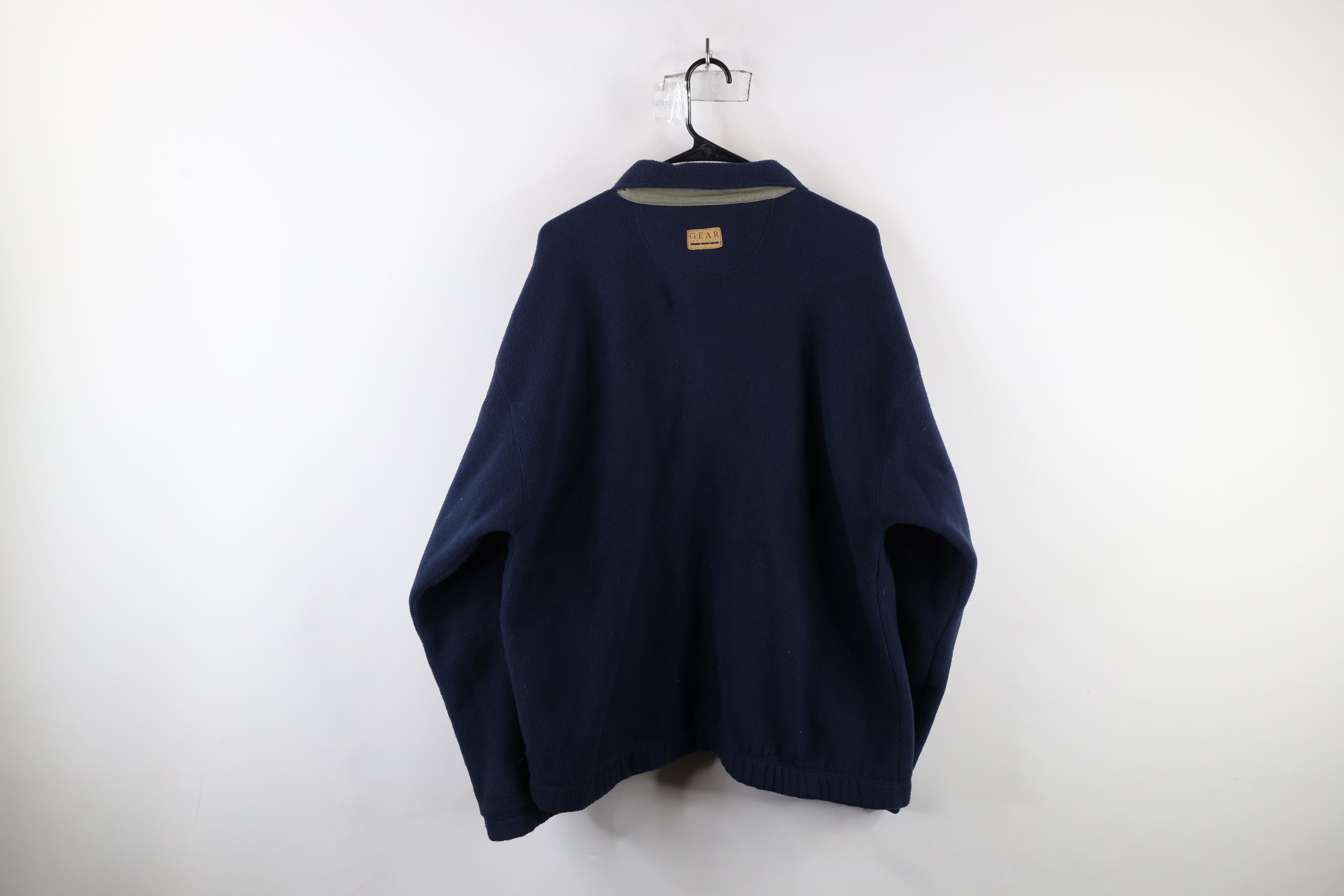 Vintage Vintage 90s Coca Cola Script Fleece Bomber Jacket Blue Size US XL / EU 56 / 4 - 12 Thumbnail