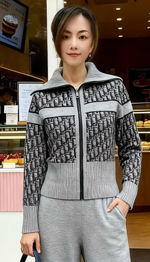 Dior Dior 25 Gray Reversible Monogram Coat Size S / US 4 / IT 40 - 1 Thumbnail