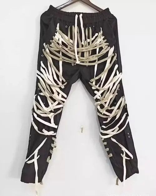 Japanese Brand × Vintage Black vintage streetwear pants Size US 32 / EU 48 - 3 Thumbnail