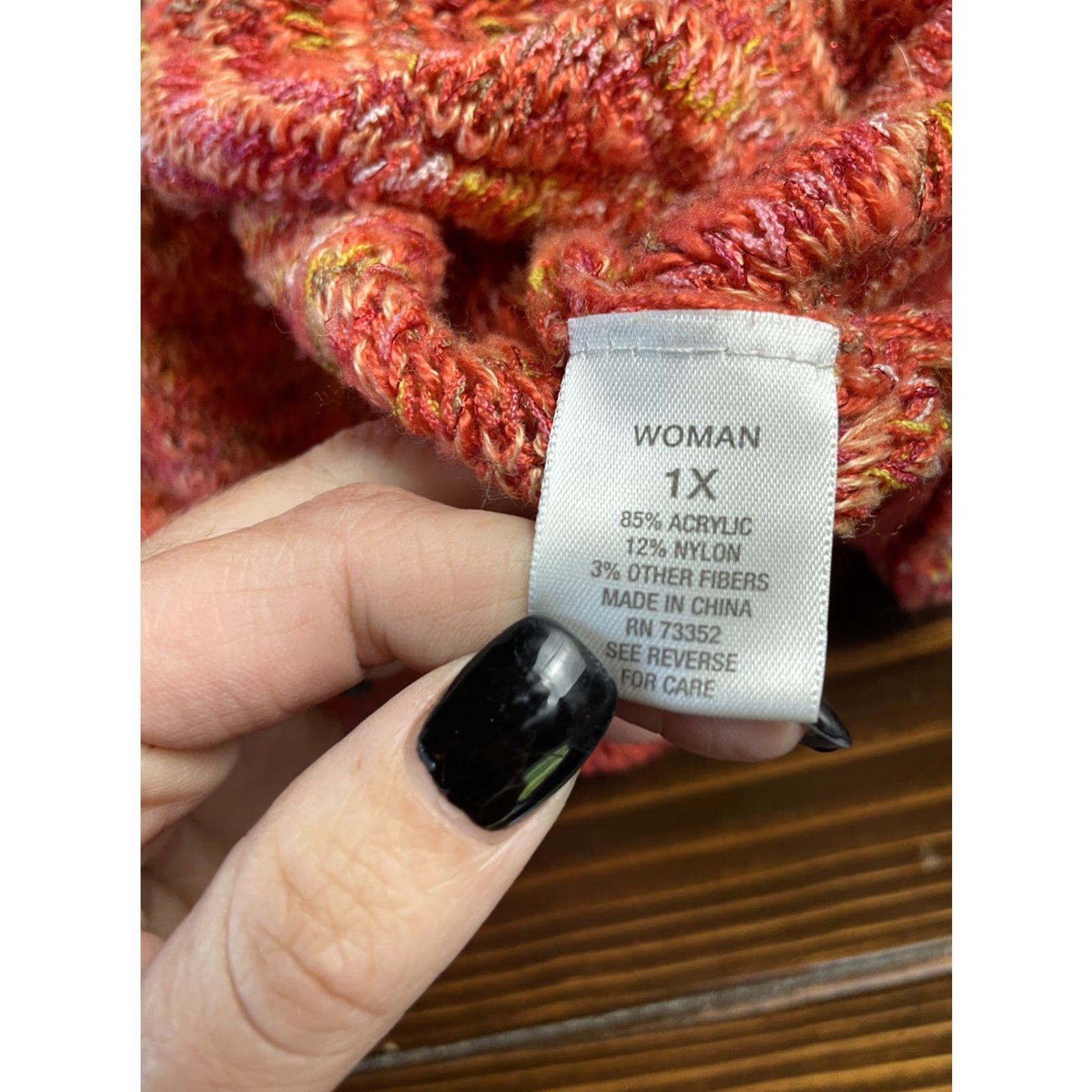 Vintage VINTAGE Dress Barn Sweater Women 1X Pullover Knit Crew Neck 3/4 Sleeve Pink Salmon Orange Metallic Pink Knitted Womens Size XL / US 12-14 / IT 48-50 - 6 Thumbnail