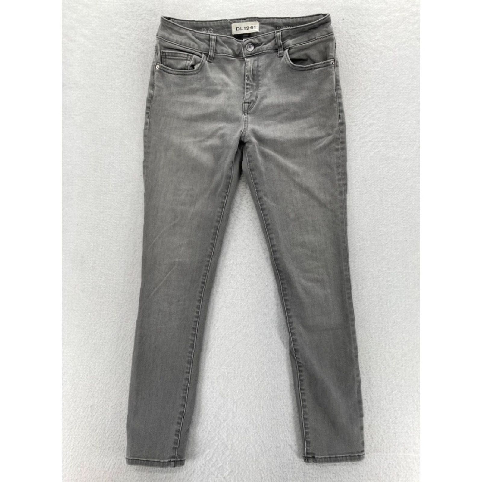 DL1961 DL1961 Marguax Jeans Women's 28 Gray Denim Instasculpt Skinny Ankle Mid Rise Size 28" / US 6 / IT 42 - 2 Thumbnail