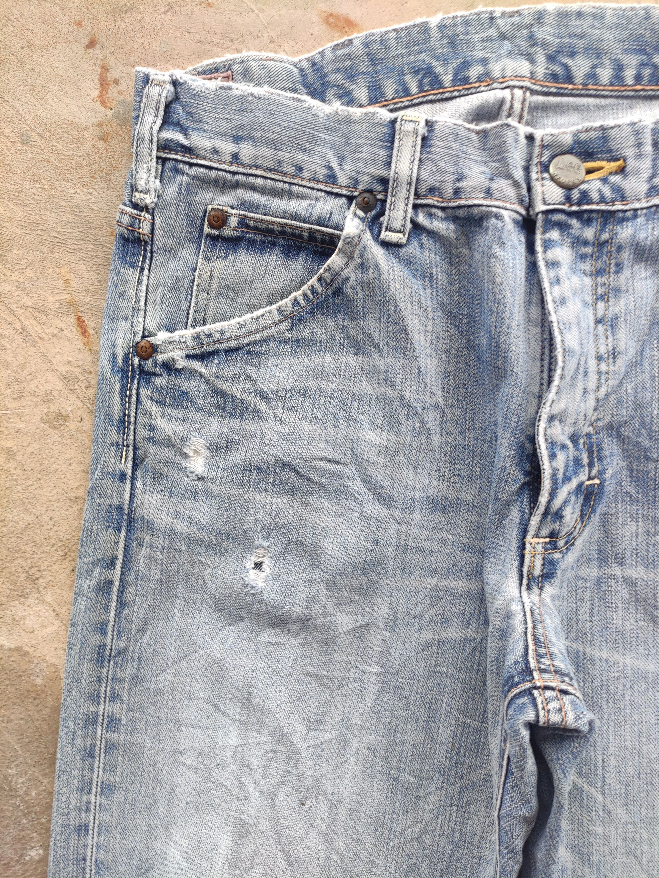 Vintage Lee Japan Distressed Faded Denim Jean