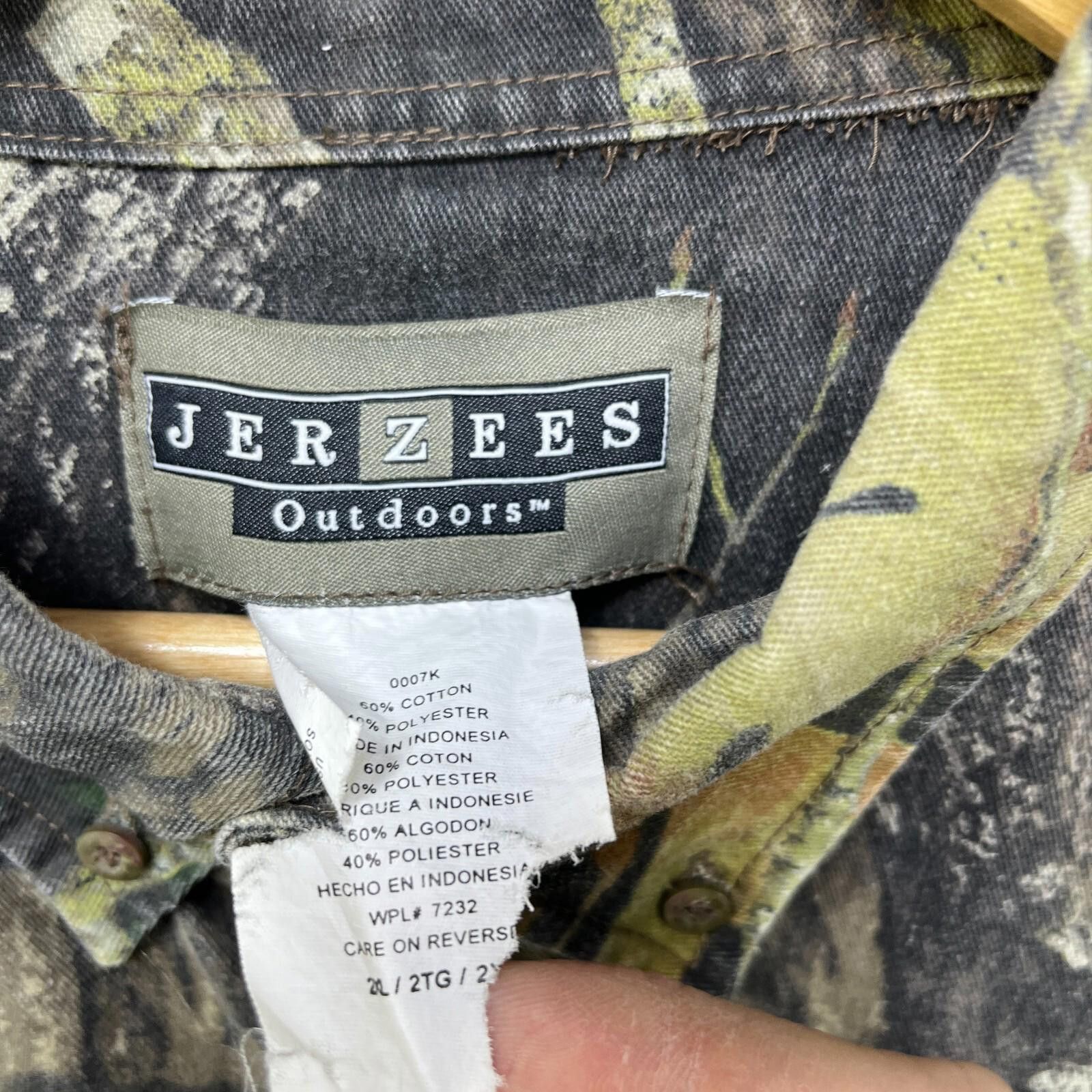 Realtree Vintage Realtree Camo Jersey Button-Up Long Sleeve Shirt 2XL Size US XXL / EU 58 / 5 - 4 Thumbnail