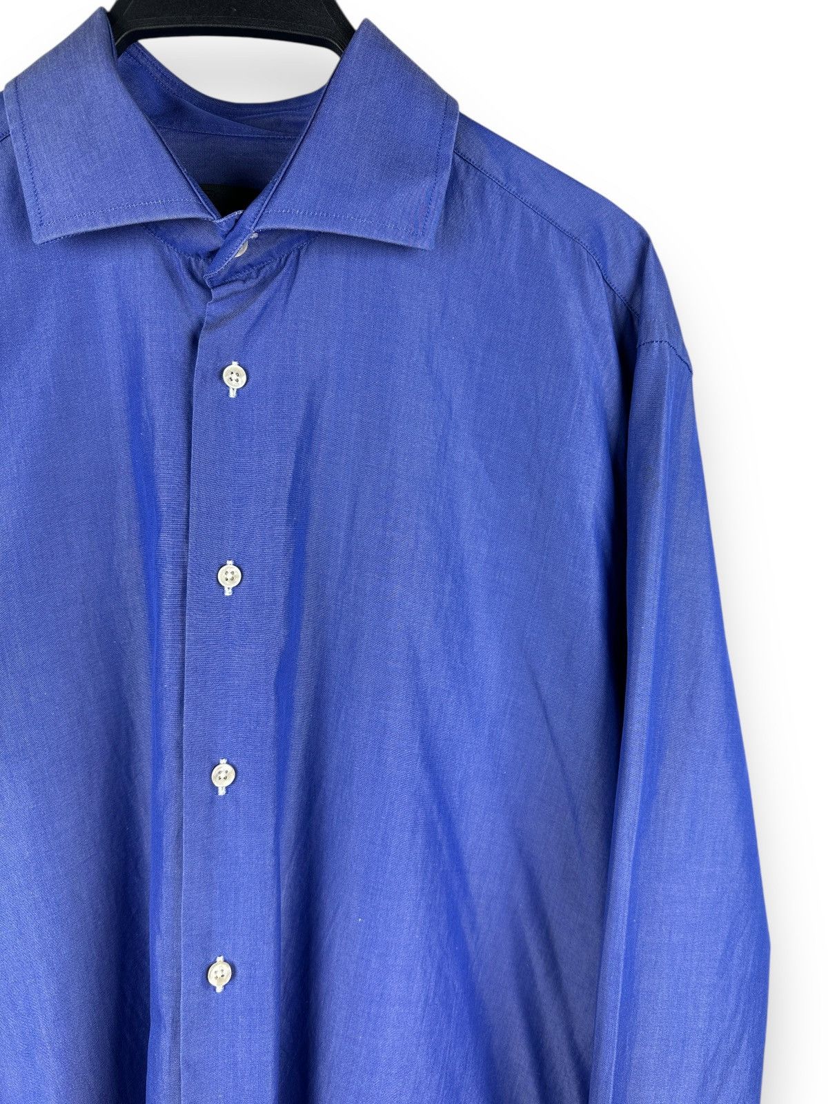 Suitsupply Suitsupply Pure Cotton Two Ply Shirt Long Sleeve Size 43/17 Size US XL / EU 56 / 4 - 3 Thumbnail