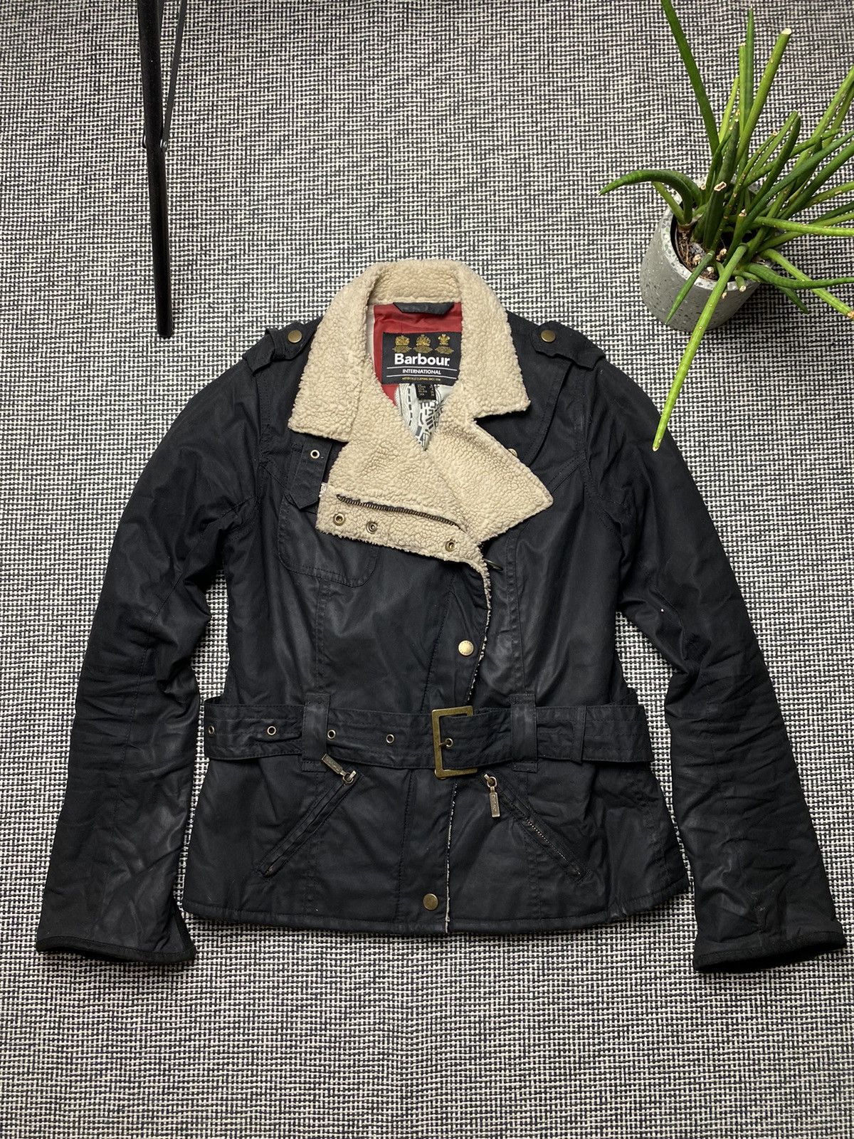 Barbour biker jacket on sale