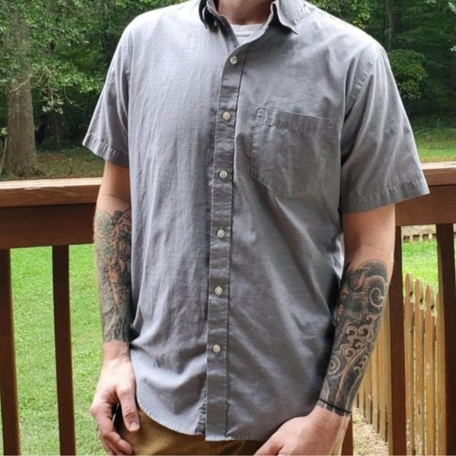 Van Heusen Van Heusen Classic Button Down Shirt Size US M / EU 48-50 / 2 - 1 Thumbnail