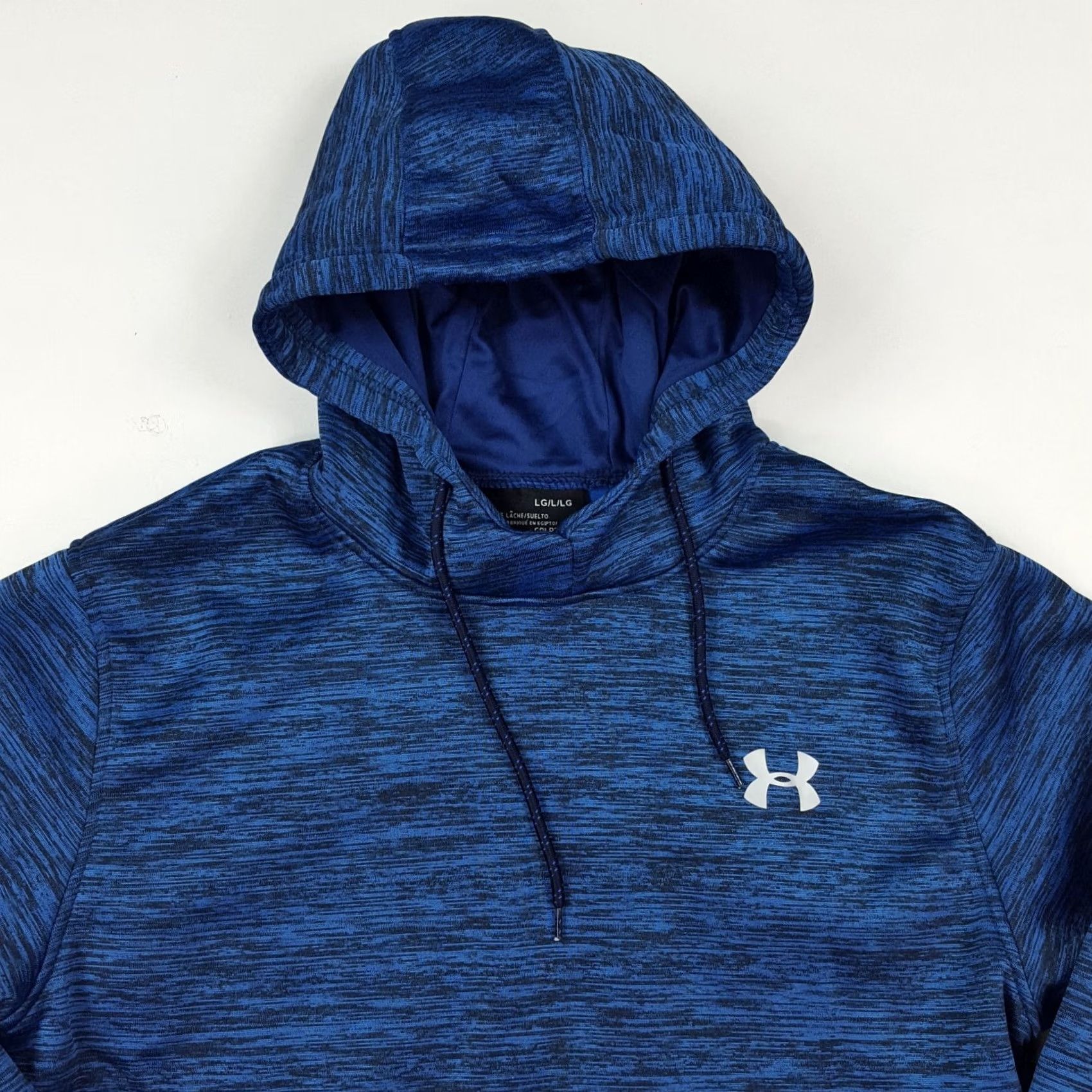 Under Armour VINTAGE Under Armour Hooded Hoodie Mens Large Blue Loose Fit Pullover Sweatshirt Outdoor Hoodie Size US L / EU 52-54 / 3 - 2 Thumbnail