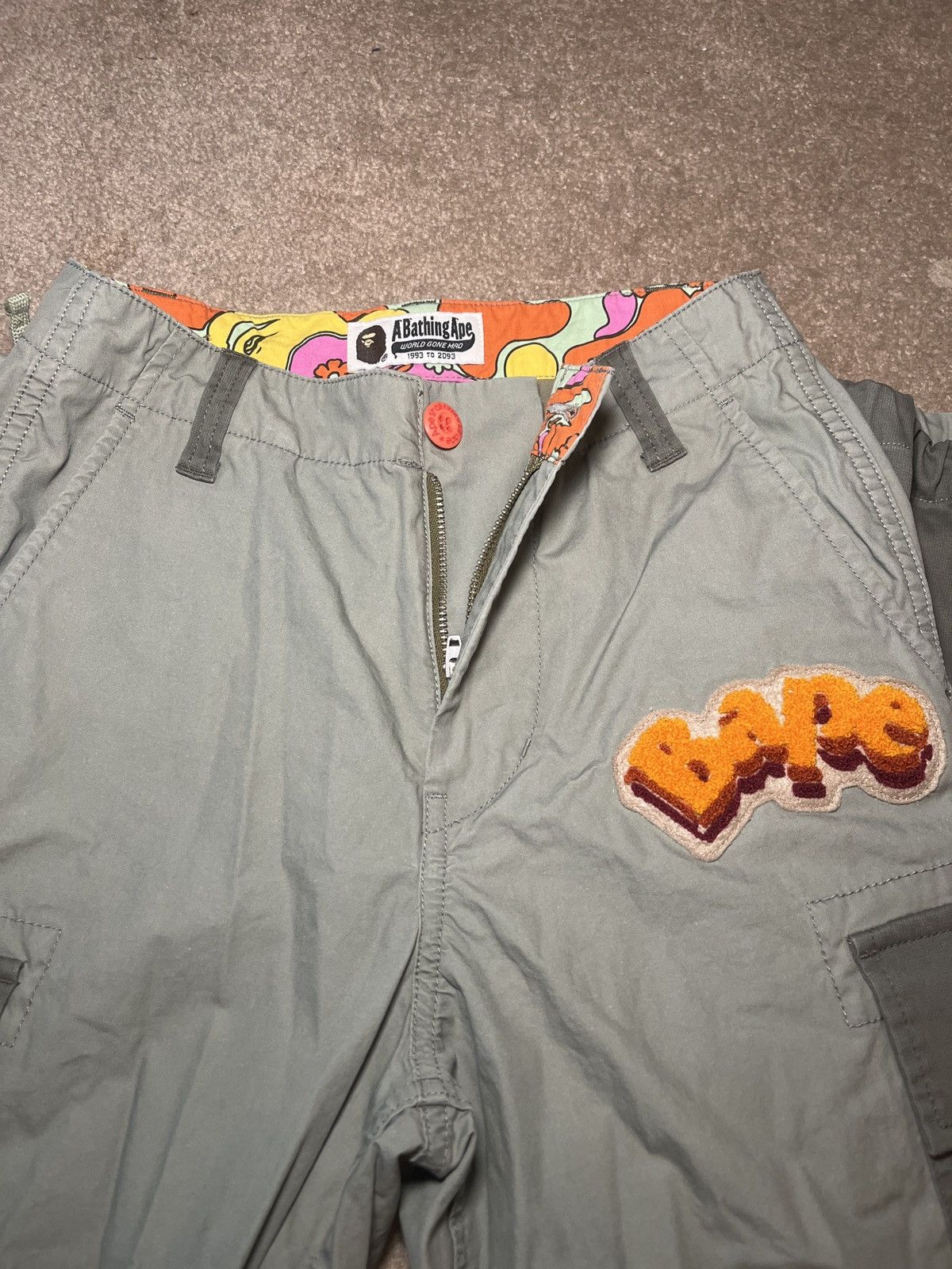 Bape ABC Camo Flower Patchwork 6 Pocket Pants Size 24" / US 00 / IT 34 - 3 Thumbnail