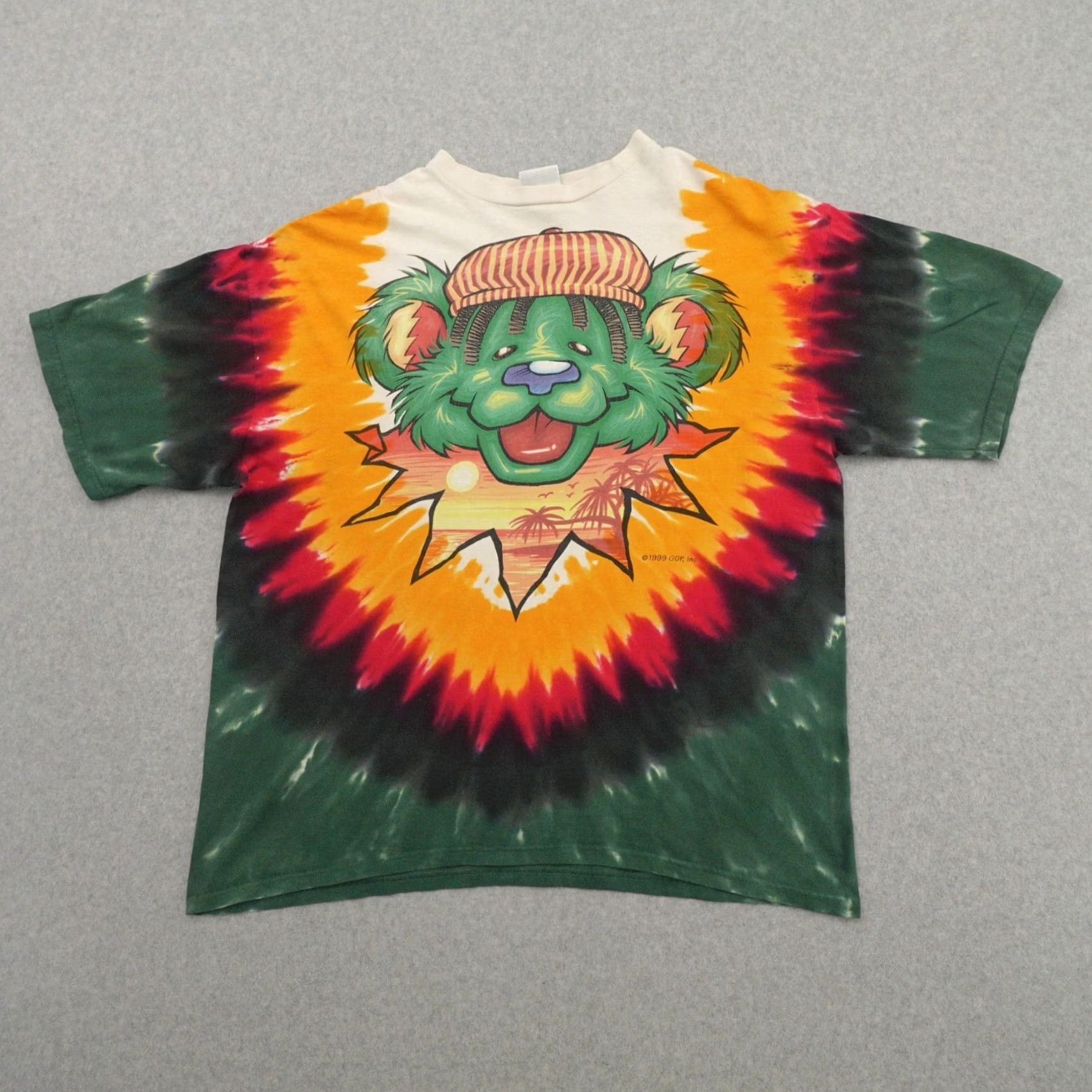 Liquid Blue VINTAGE Liquid Blue Tshirt Adult XL Rasta Bear 1999 Grateful Dead Reggae Size US XL / EU 56 / 4 - 2 Thumbnail