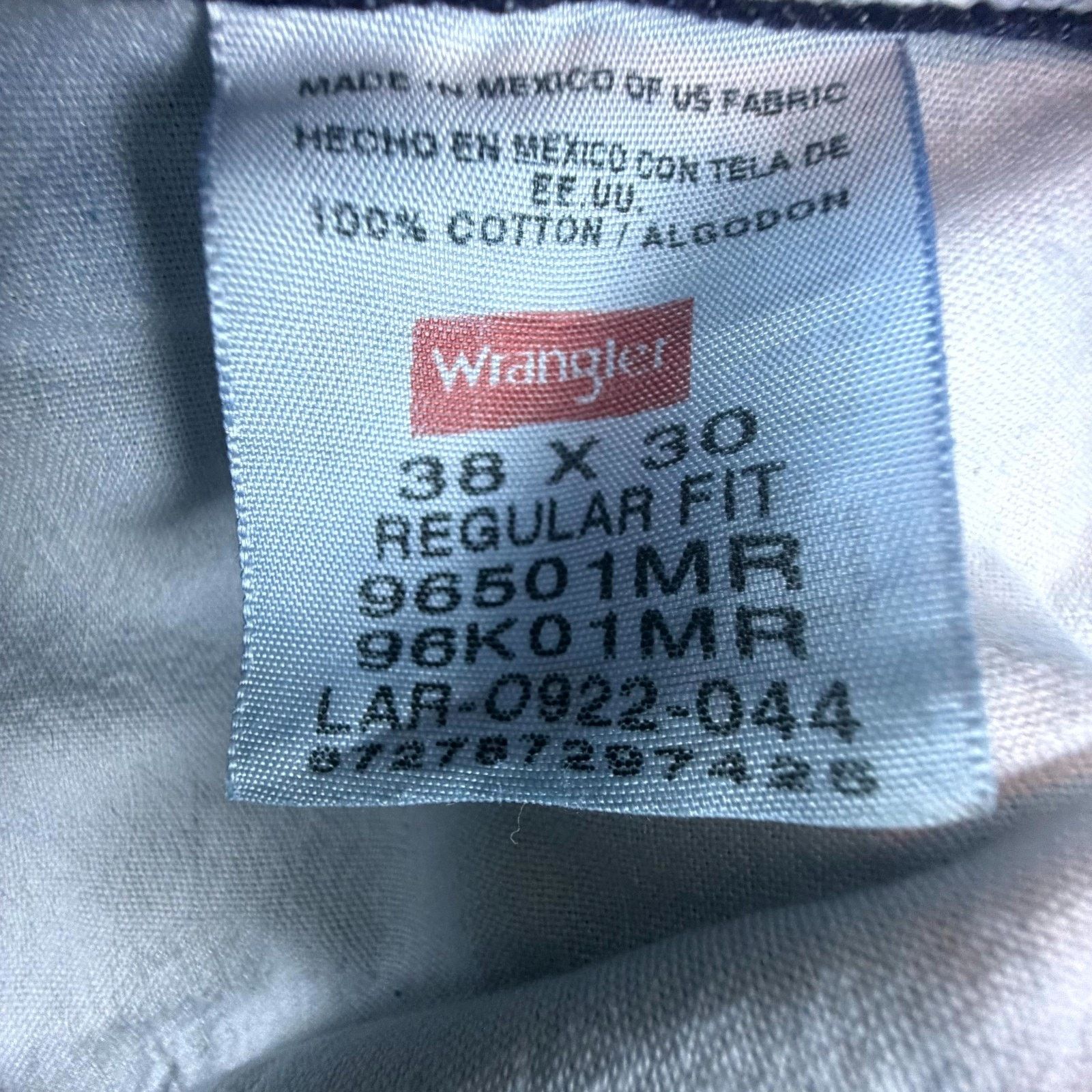 Wrangler Wrangler Jeans Mens 38 Blue Denim Wash Straight Leg Workwear Size US 38 / EU 54 - 8 Thumbnail